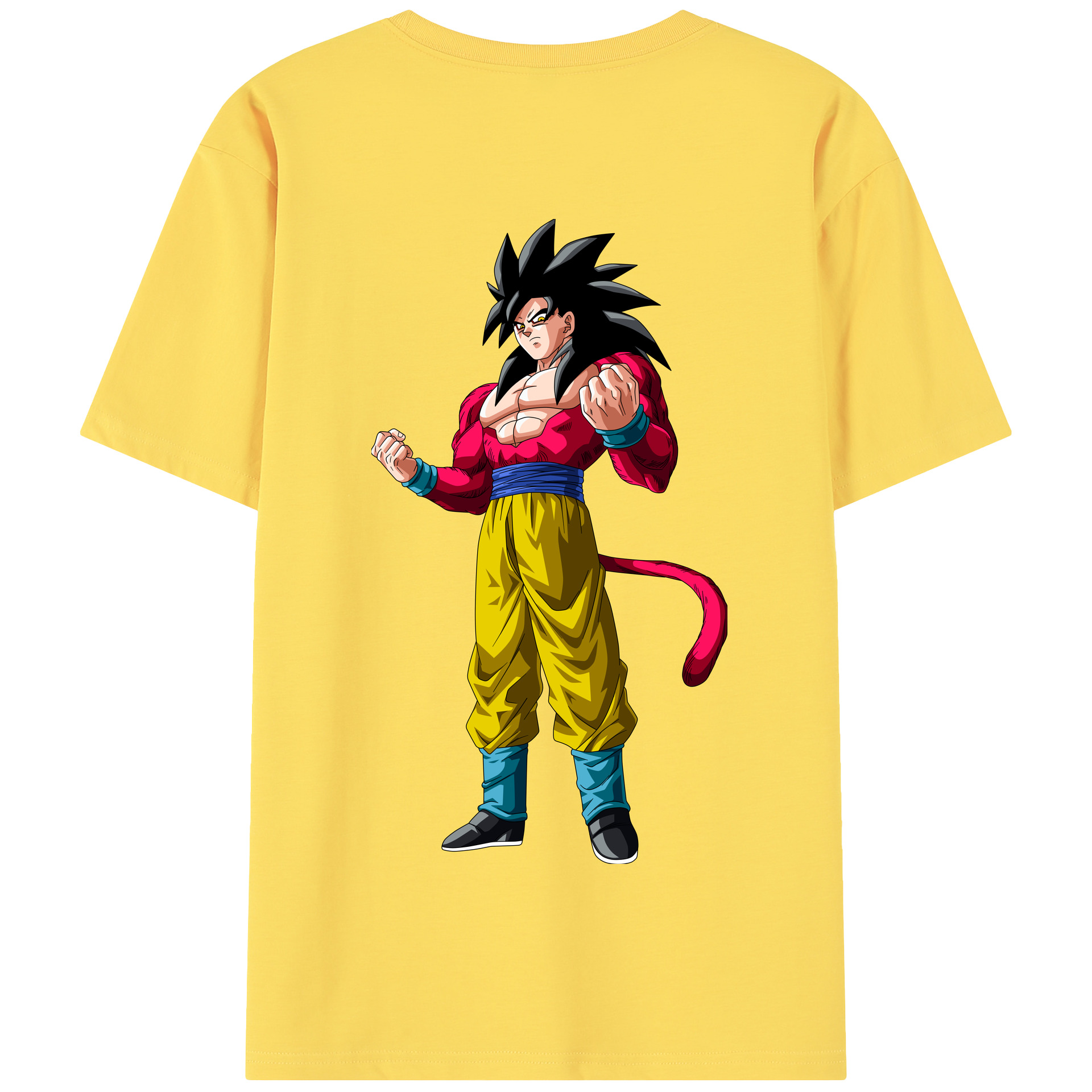 （画像用） ドラゴンボール 孫悟空（そん ごくう）Son Goku カカロット DRAGON BALL Kakarotto 綿100％半袖Tシャツ（背面プリント）