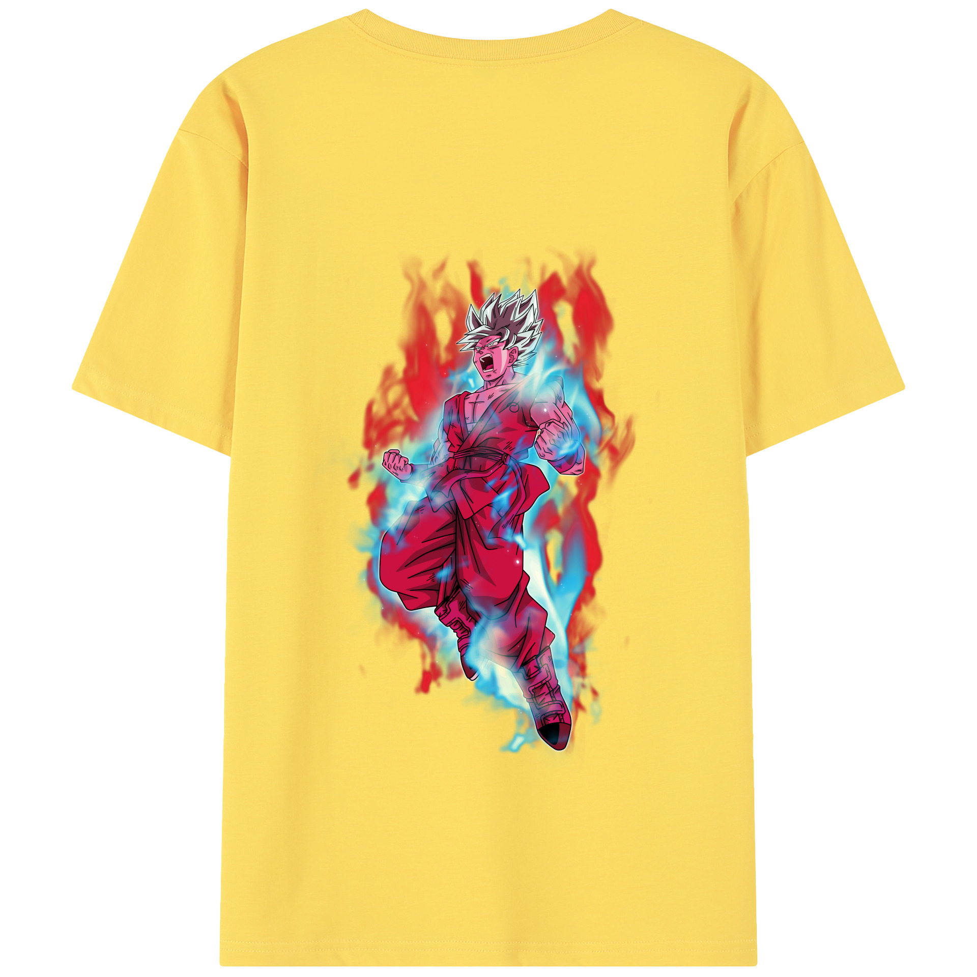 （画像用） ドラゴンボール 孫悟空（そん ごくう）Son Goku カカロット DRAGON BALL Kakarotto 綿100％半袖Tシャツ（背面プリント）