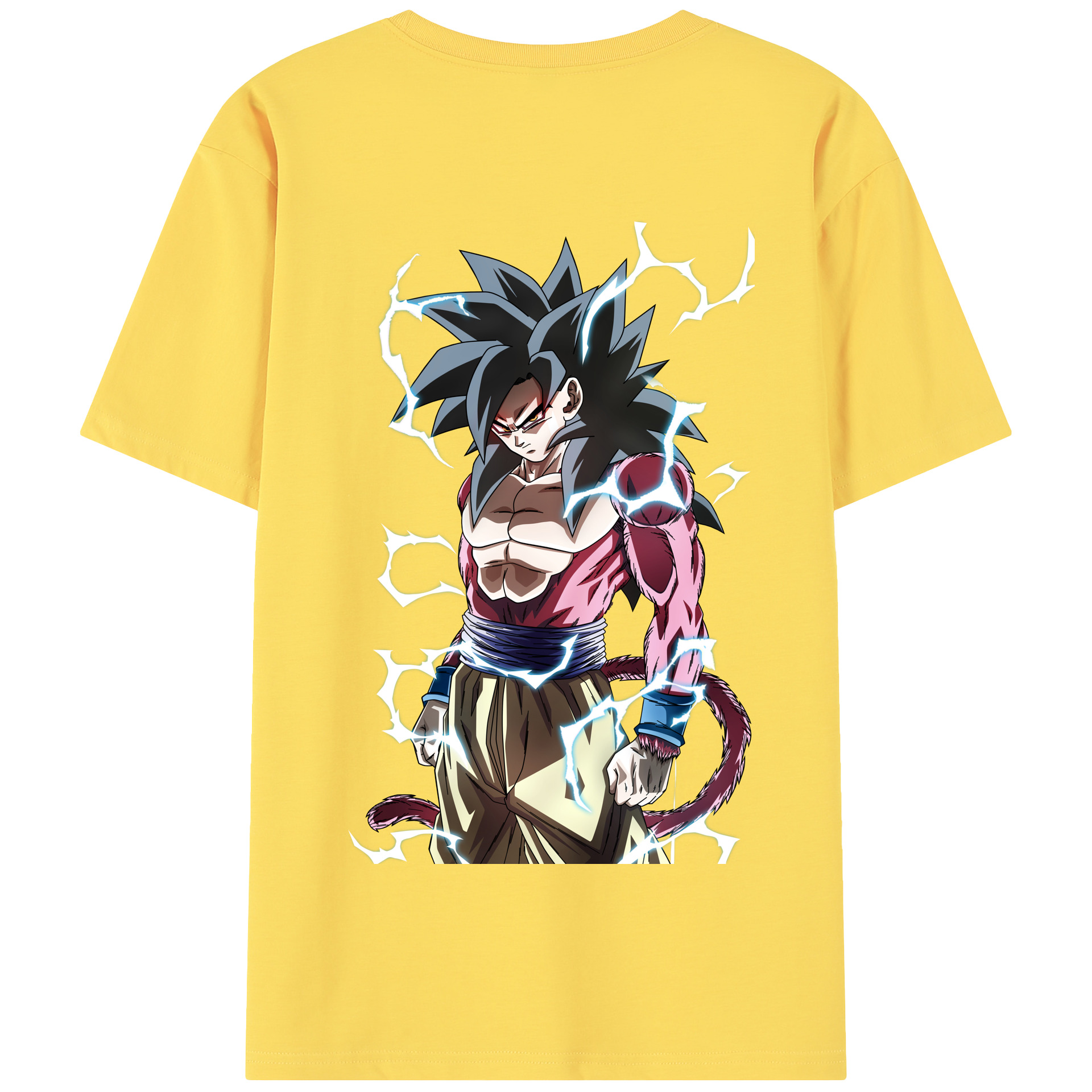 （画像用） ドラゴンボール 孫悟空（そん ごくう）Son Goku カカロット DRAGON BALL Kakarotto 綿100％半袖Tシャツ（背面プリント）