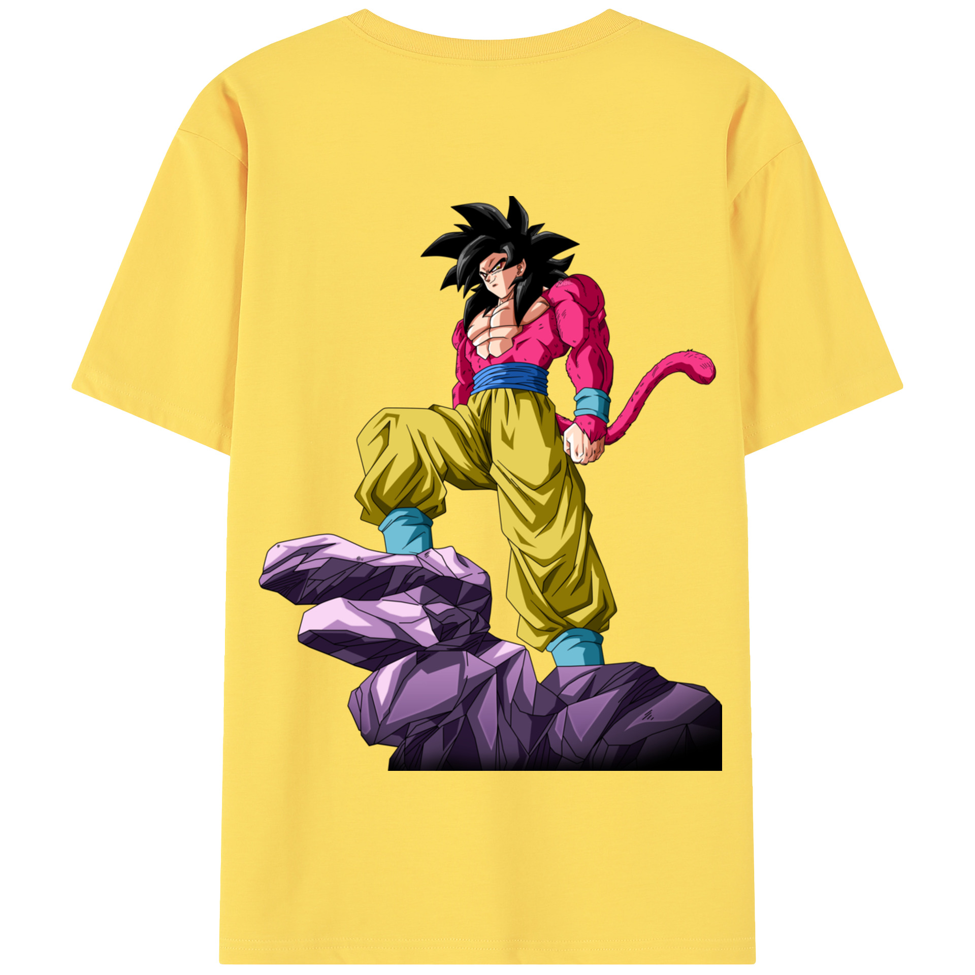 （画像用） ドラゴンボール 孫悟空（そん ごくう）Son Goku カカロット DRAGON BALL Kakarotto 綿100％半袖Tシャツ（背面プリント）