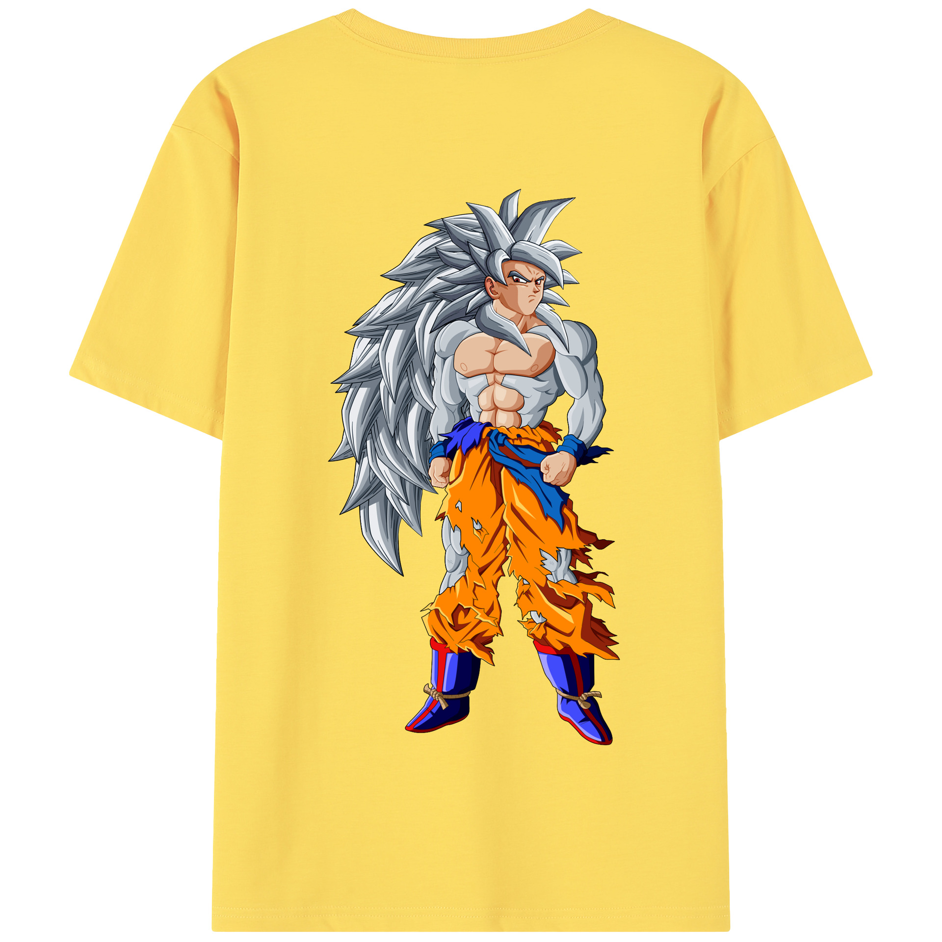 （画像用） ドラゴンボール 孫悟空（そん ごくう）Son Goku カカロット DRAGON BALL Kakarotto 綿100％半袖Tシャツ（背面プリント）