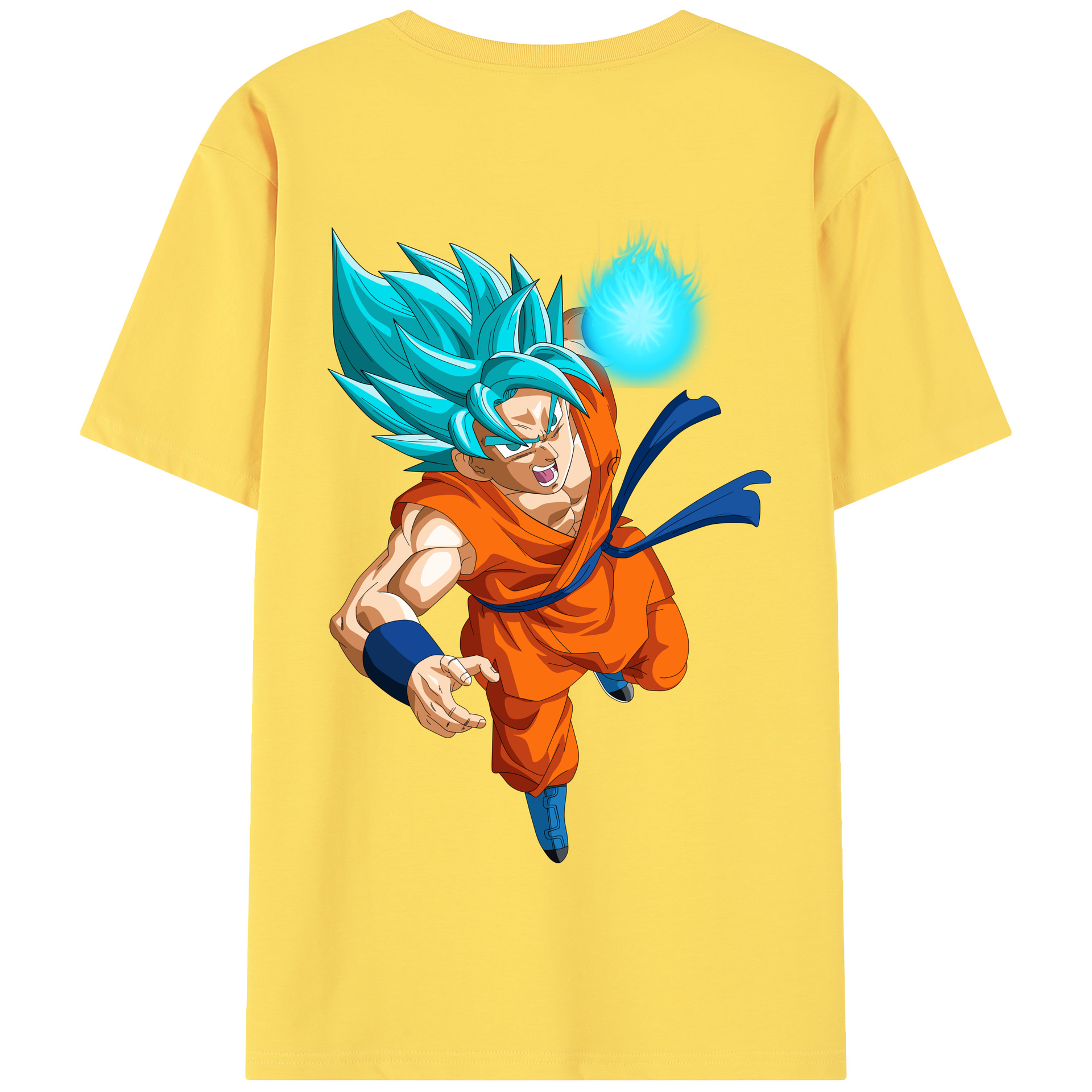 （画像用） ドラゴンボール 孫悟空（そん ごくう）Son Goku カカロット DRAGON BALL Kakarotto 綿100％半袖Tシャツ（背面プリント）