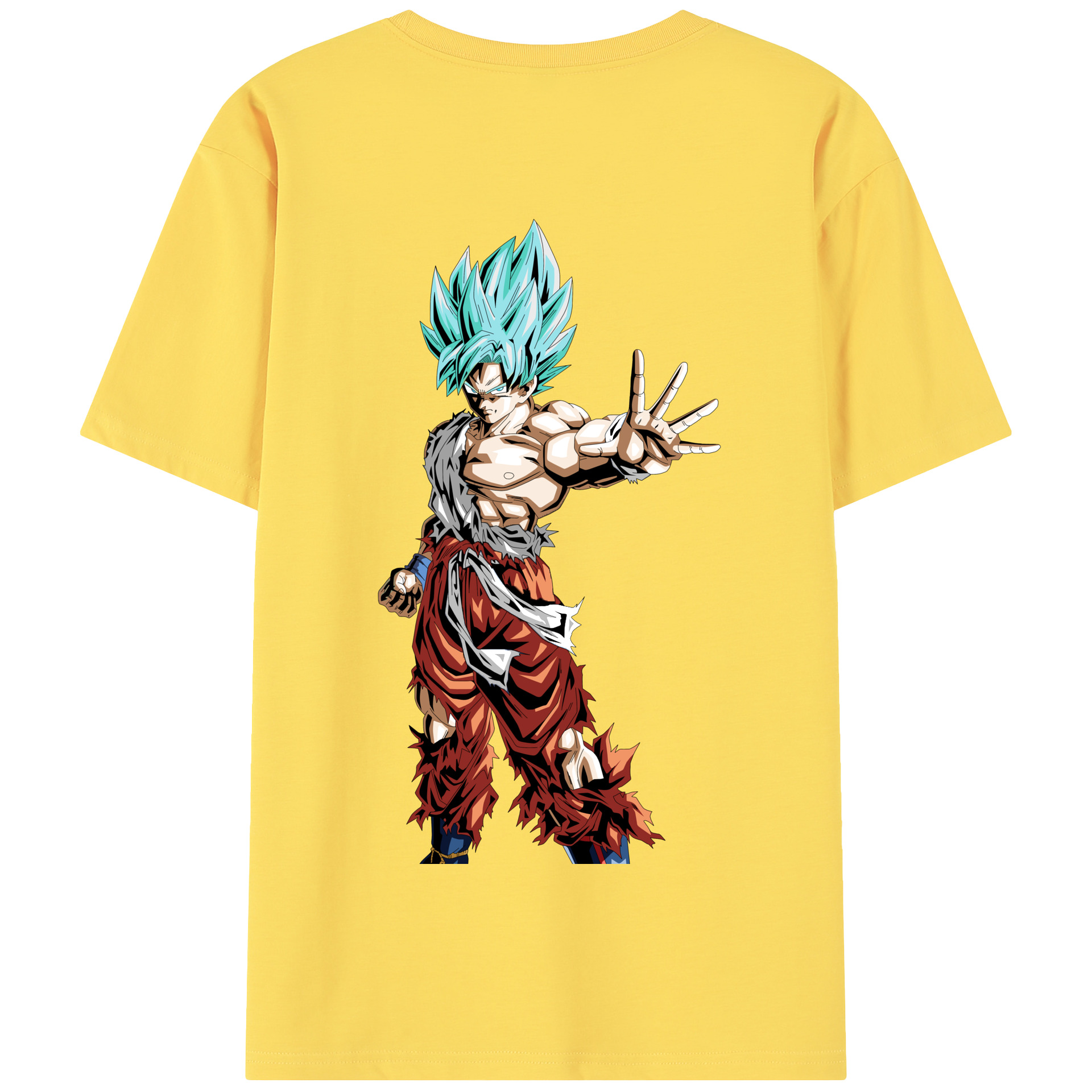 （画像用） ドラゴンボール 孫悟空（そん ごくう）Son Goku カカロット DRAGON BALL Kakarotto 綿100％半袖Tシャツ（背面プリント）