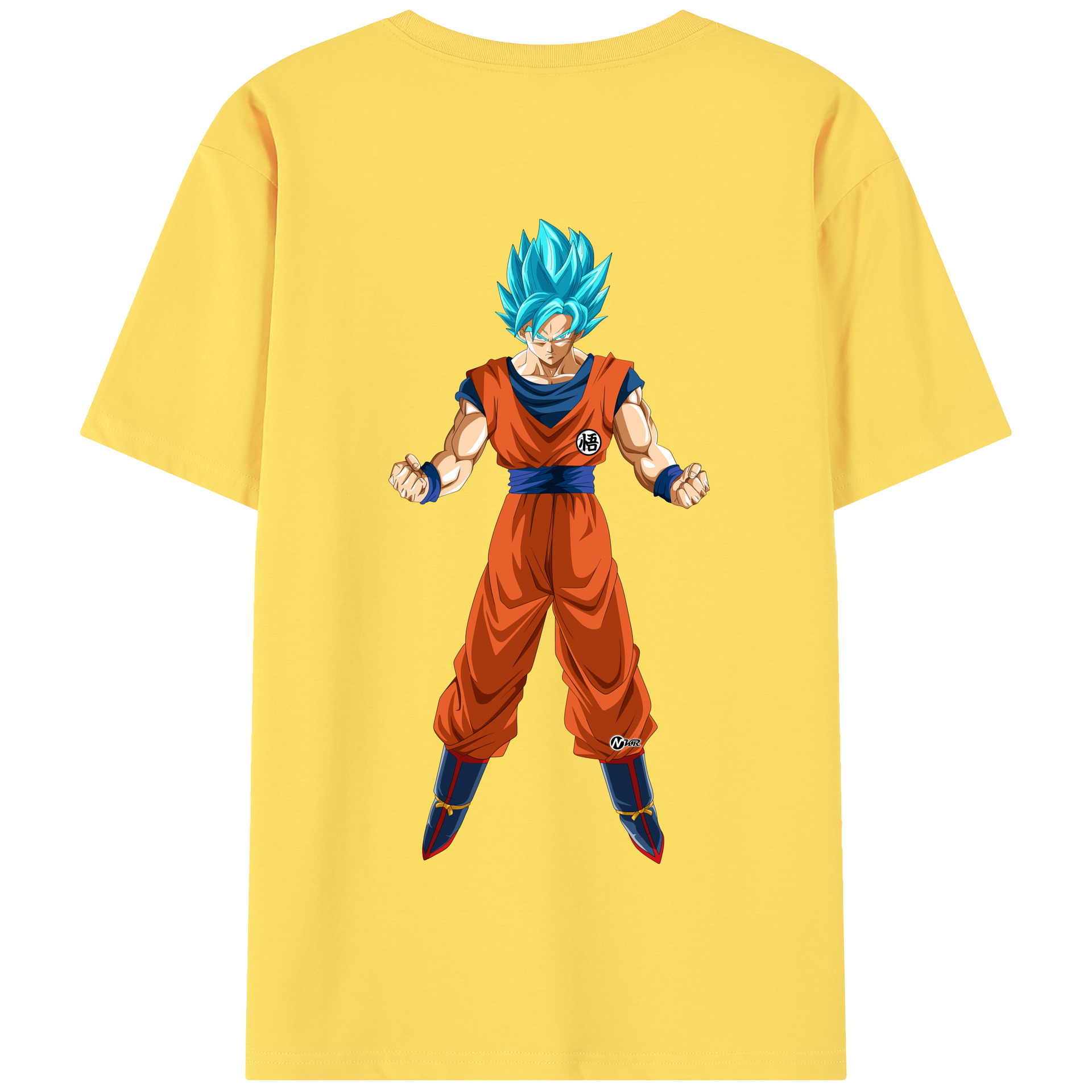 （画像用） ドラゴンボール 孫悟空（そん ごくう）Son Goku カカロット DRAGON BALL Kakarotto 綿100％半袖Tシャツ（背面プリント）