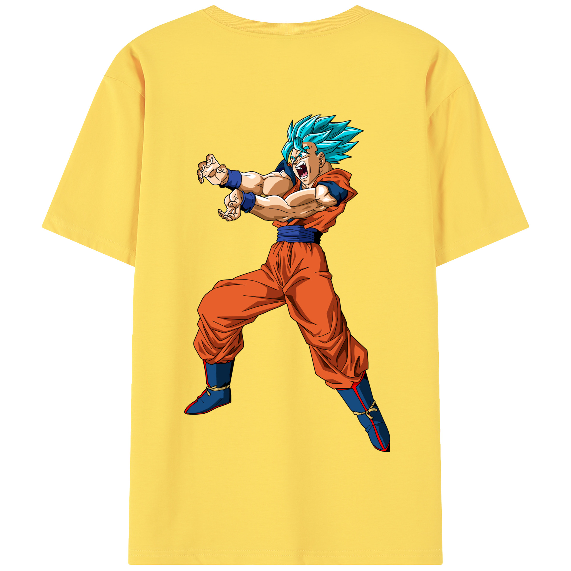 （画像用） ドラゴンボール 孫悟空（そん ごくう）Son Goku カカロット DRAGON BALL Kakarotto 綿100％半袖Tシャツ（背面プリント）
