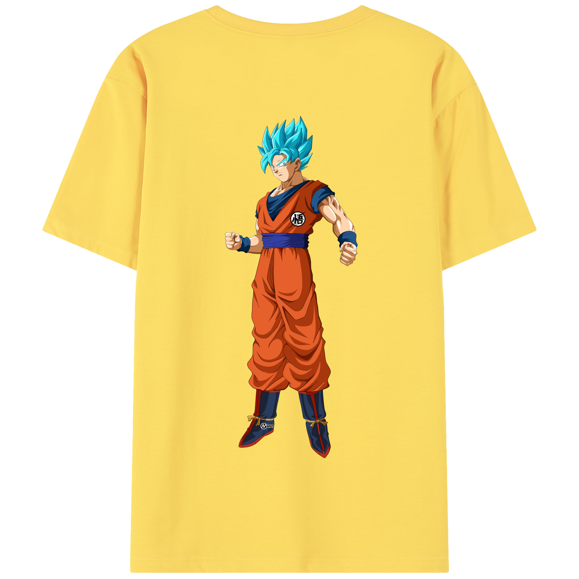 （画像用） ドラゴンボール 孫悟空（そん ごくう）Son Goku カカロット DRAGON BALL Kakarotto 綿100％半袖Tシャツ（背面プリント）