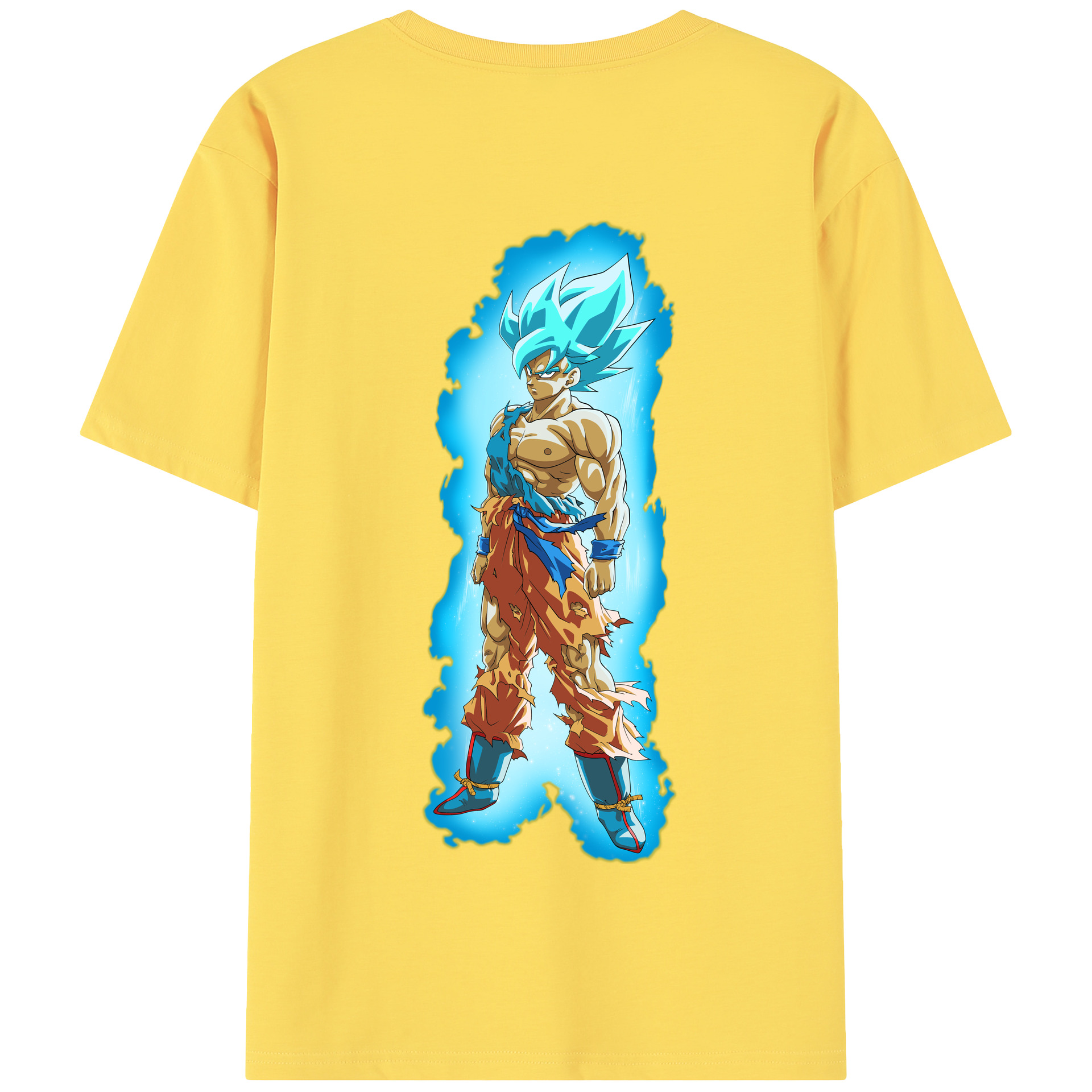 （画像用） ドラゴンボール 孫悟空（そん ごくう）Son Goku カカロット DRAGON BALL Kakarotto 綿100％半袖Tシャツ（背面プリント）