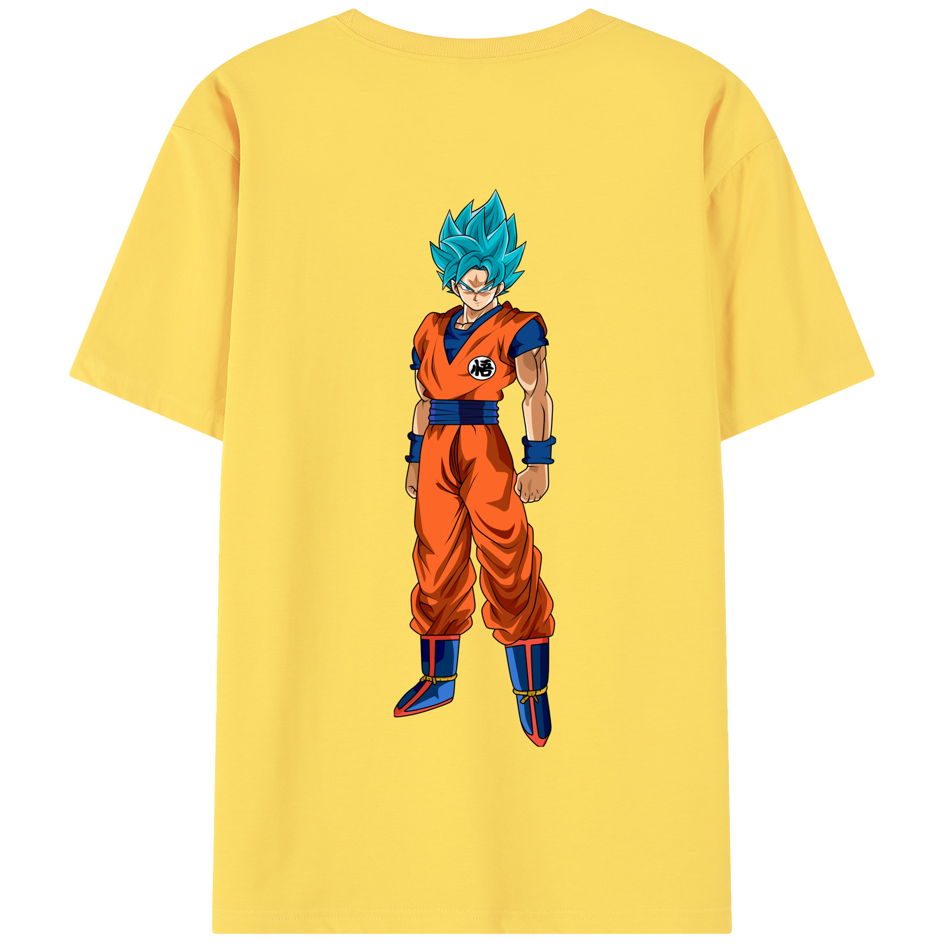 （画像用） ドラゴンボール 孫悟空（そん ごくう）Son Goku カカロット DRAGON BALL Kakarotto 綿100％半袖Tシャツ（背面プリント）