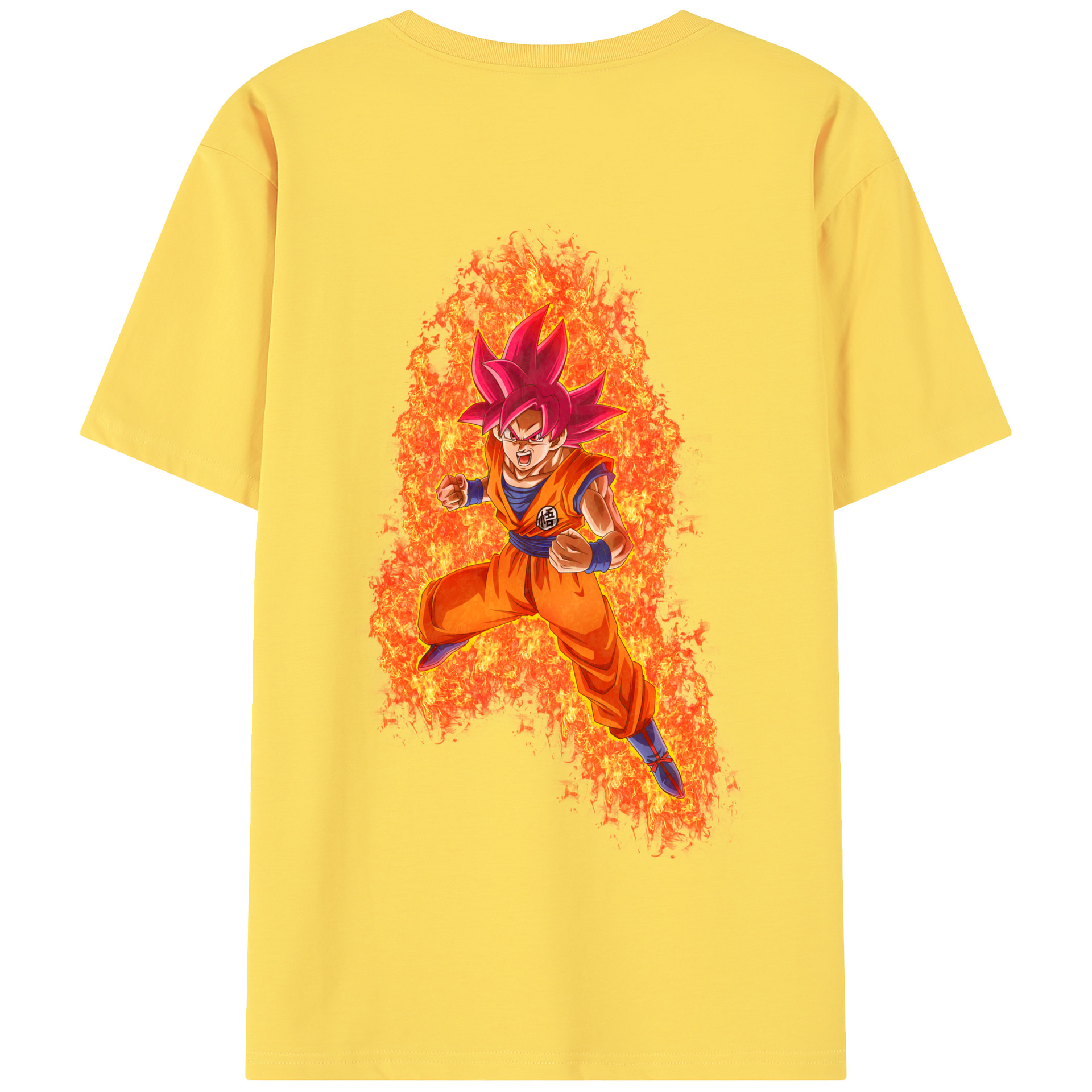 （画像用） ドラゴンボール 孫悟空（そん ごくう）Son Goku カカロット DRAGON BALL Kakarotto 綿100％半袖Tシャツ（背面プリント）