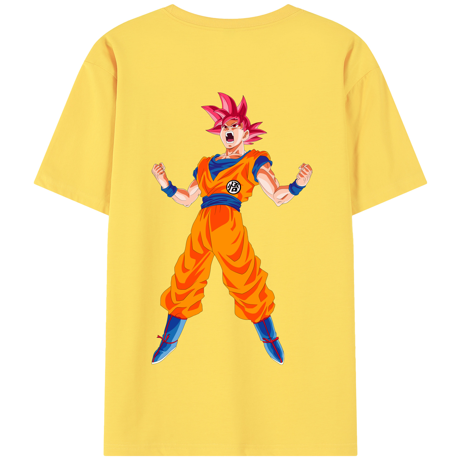 （画像用） ドラゴンボール 孫悟空（そん ごくう）Son Goku カカロット DRAGON BALL Kakarotto 綿100％半袖Tシャツ（背面プリント）