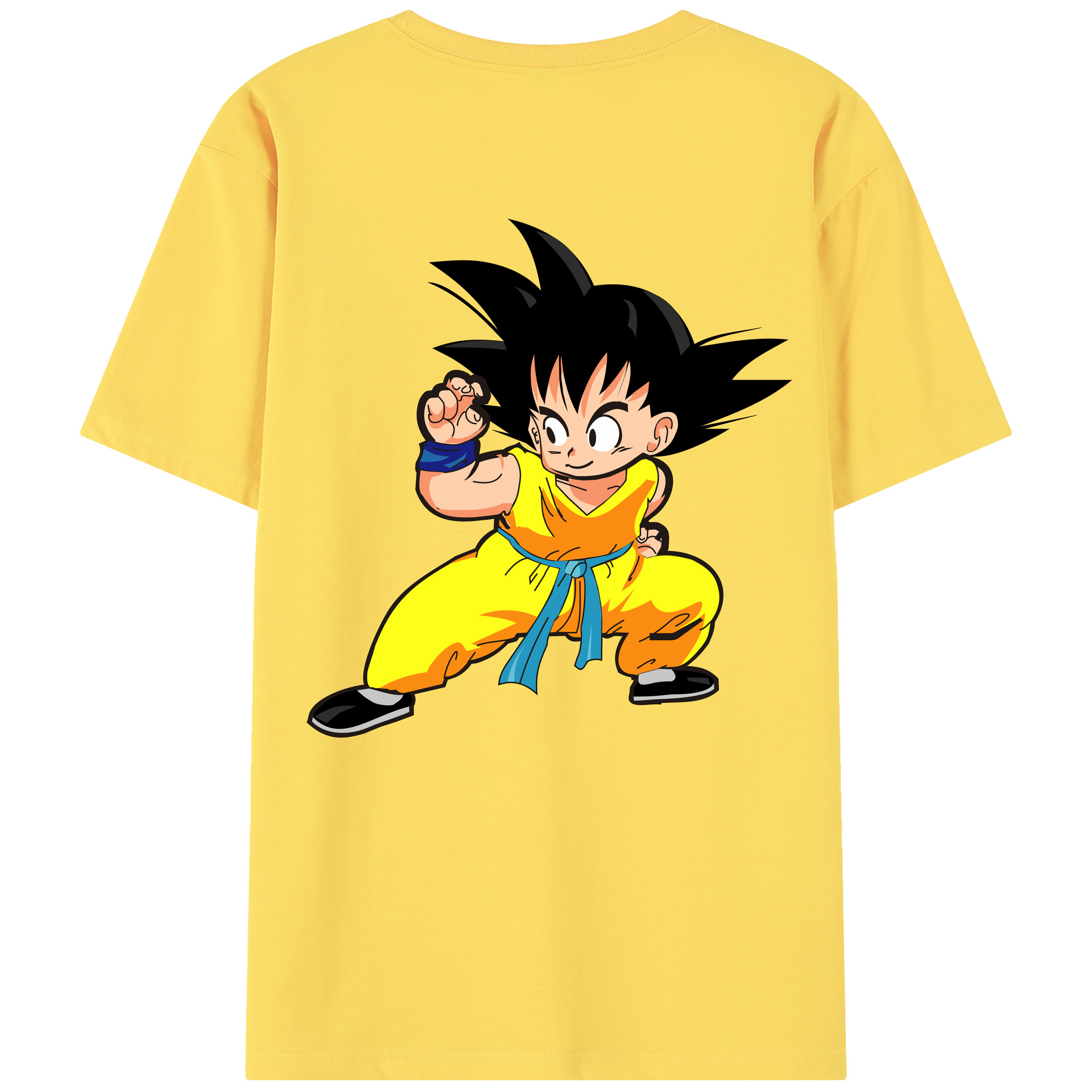 （画像用） ドラゴンボール 孫悟空（そん ごくう）Son Goku カカロット DRAGON BALL Kakarotto 綿100％半袖Tシャツ（背面プリント）