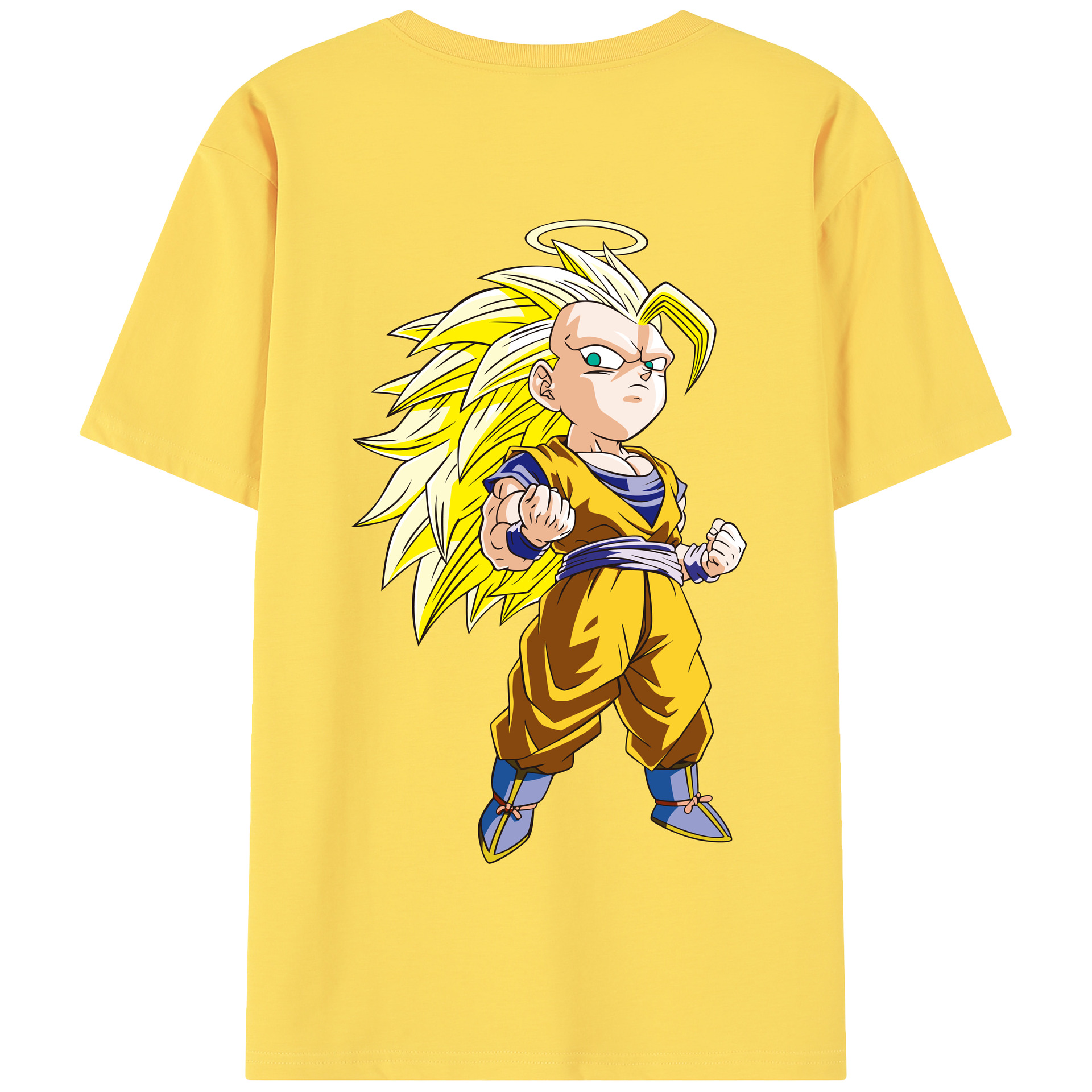 （画像用） ドラゴンボール 孫悟空（そん ごくう）Son Goku カカロット DRAGON BALL Kakarotto 綿100％半袖Tシャツ（背面プリント）