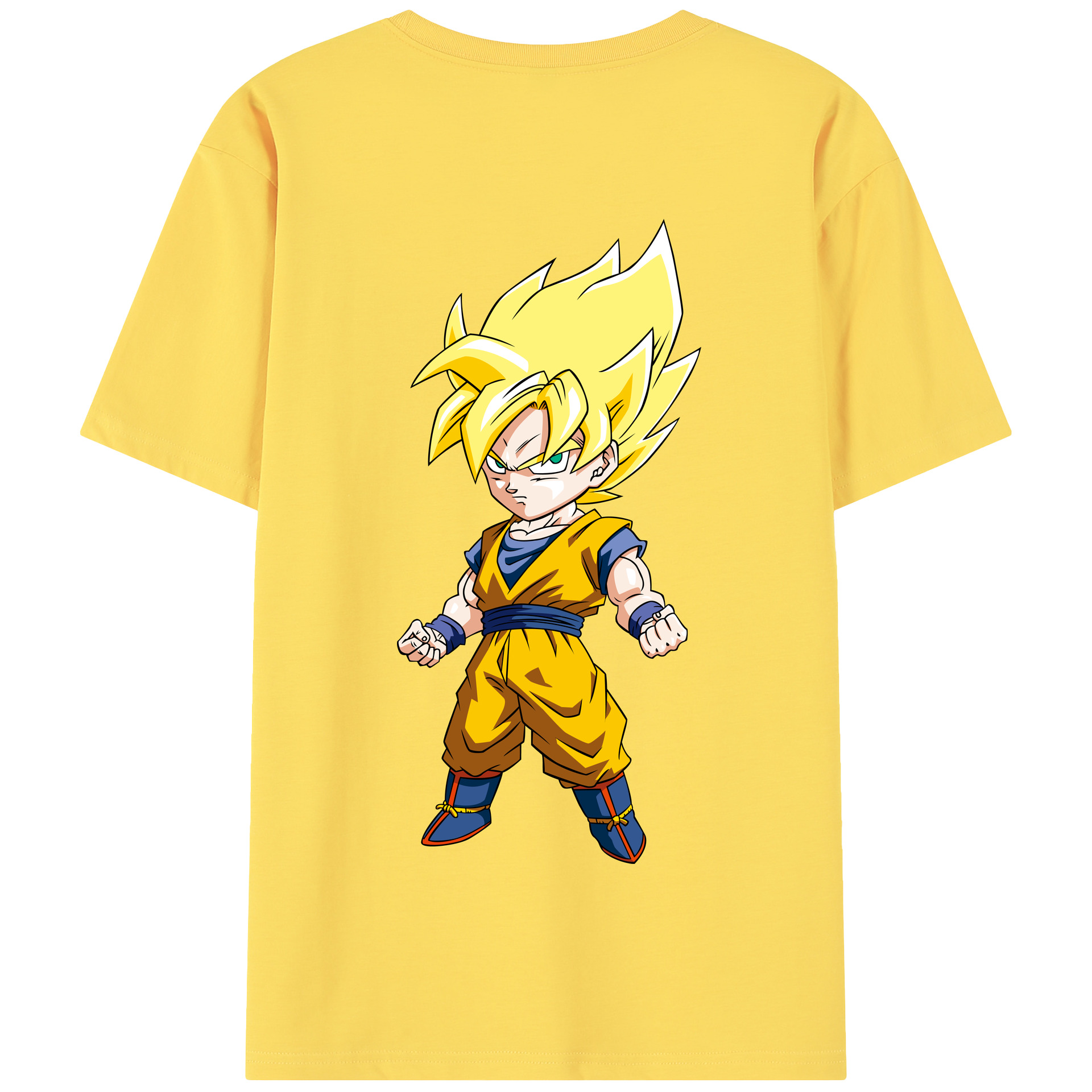 （画像用） ドラゴンボール 孫悟空（そん ごくう）Son Goku カカロット DRAGON BALL Kakarotto 綿100％半袖Tシャツ（背面プリント）