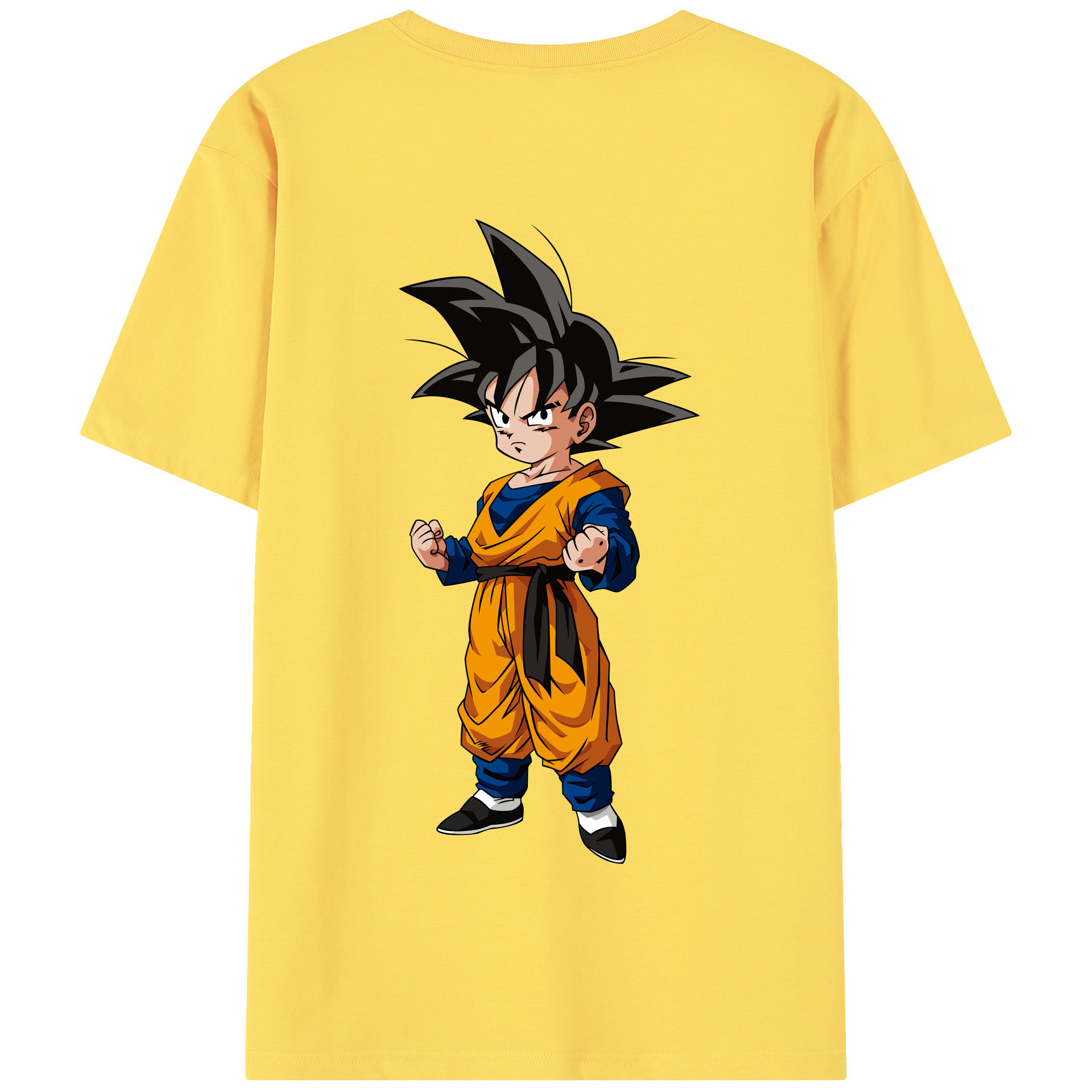 （画像用） ドラゴンボール 孫悟空（そん ごくう）Son Goku カカロット DRAGON BALL Kakarotto 綿100％半袖Tシャツ（背面プリント）
