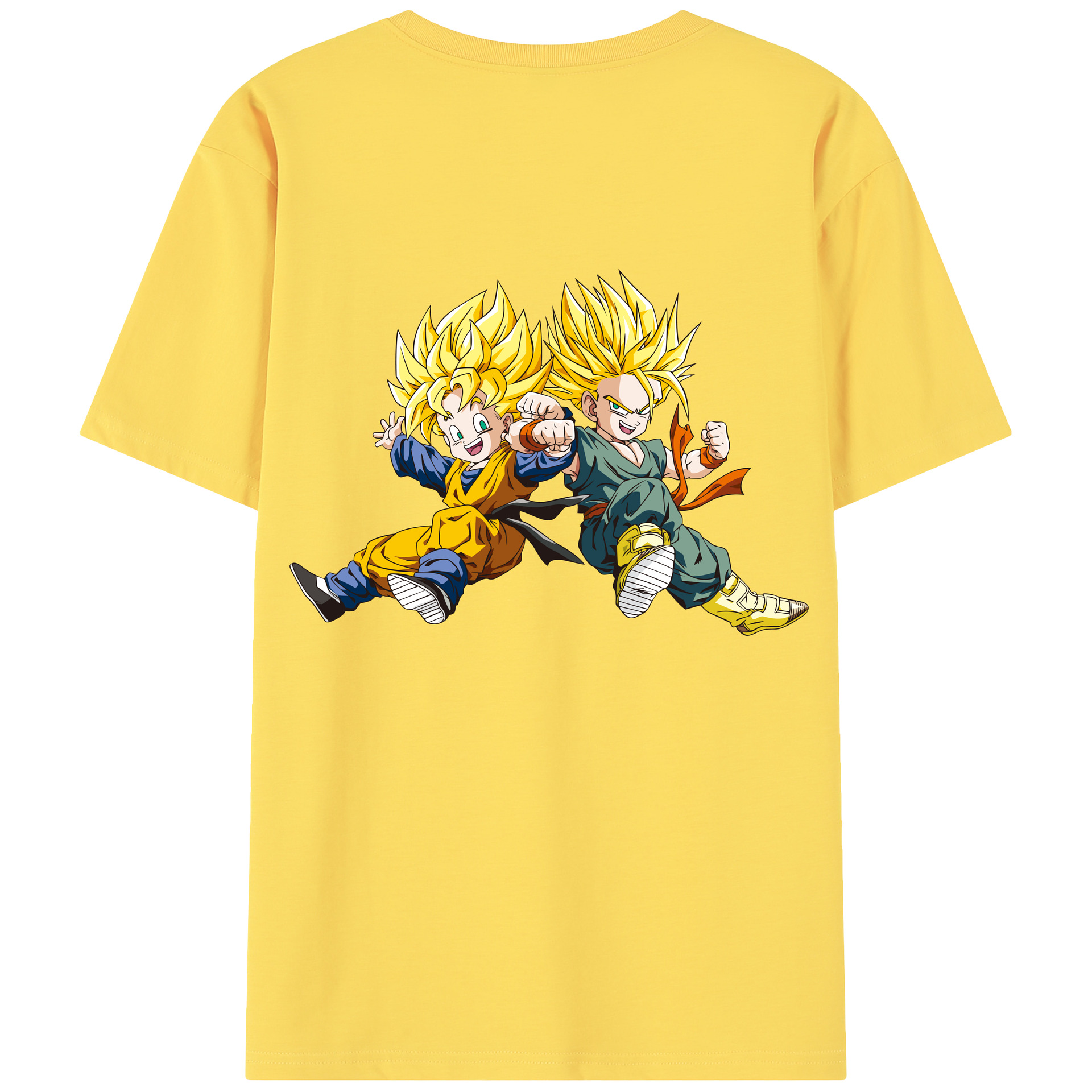 （画像用） ドラゴンボール 孫悟空（そん ごくう）Son Goku カカロット DRAGON BALL Kakarotto 綿100％半袖Tシャツ（背面プリント）
