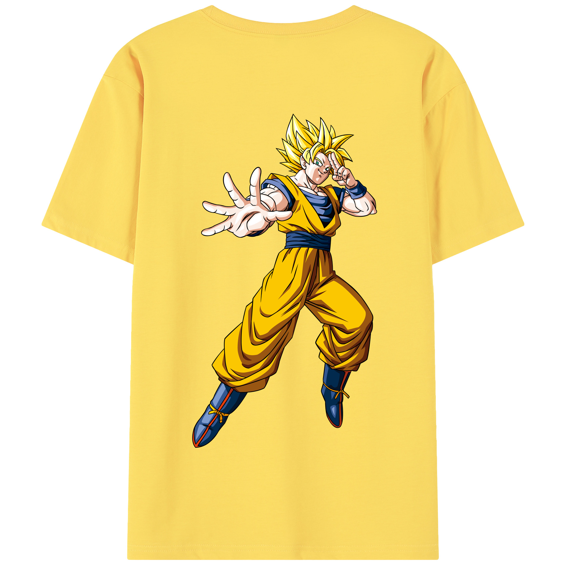 （画像用） ドラゴンボール 孫悟空（そん ごくう）Son Goku カカロット DRAGON BALL Kakarotto 綿100％半袖Tシャツ（背面プリント）