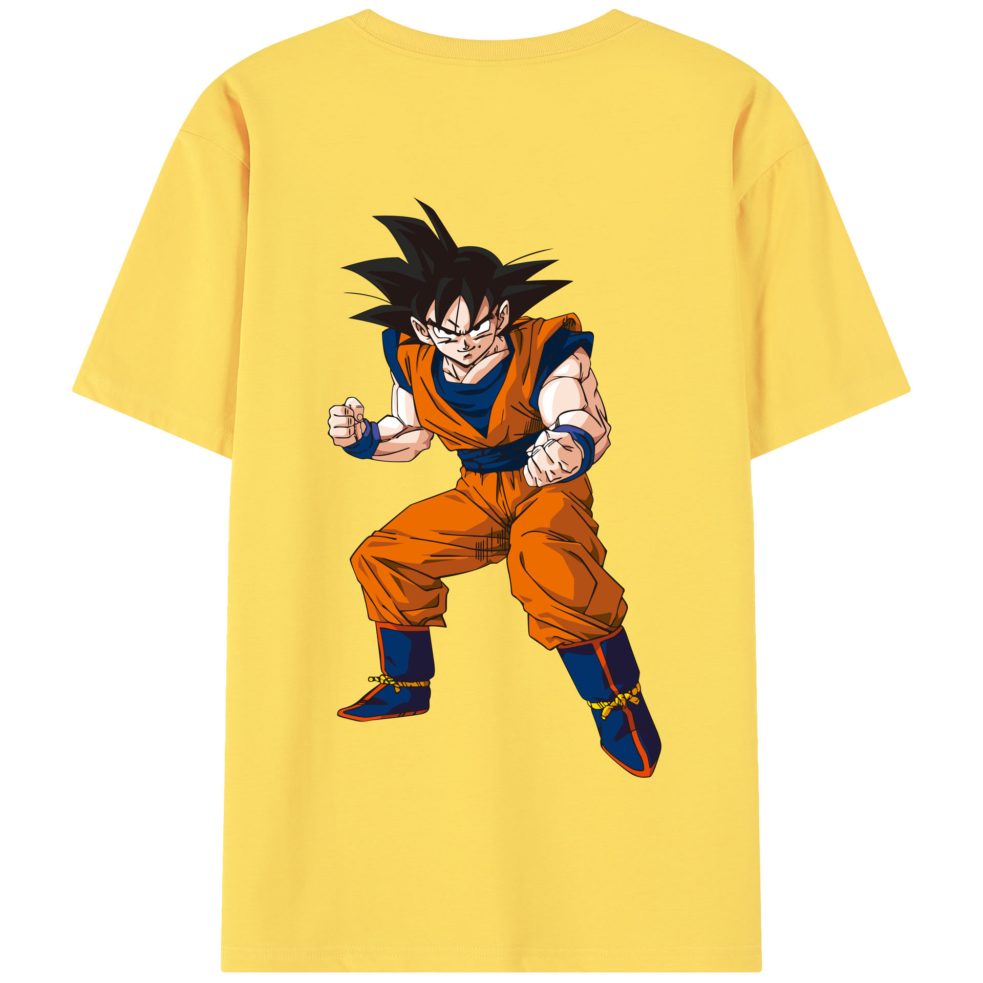 （画像用） ドラゴンボール 孫悟空（そん ごくう）Son Goku カカロット DRAGON BALL Kakarotto 綿100％半袖Tシャツ（背面プリント）