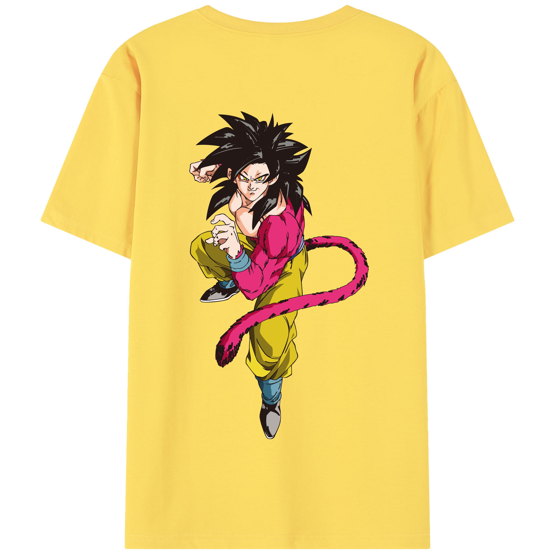 （画像用） ドラゴンボール 孫悟空（そん ごくう）Son Goku カカロット DRAGON BALL Kakarotto 綿100％半袖Tシャツ（背面プリント）