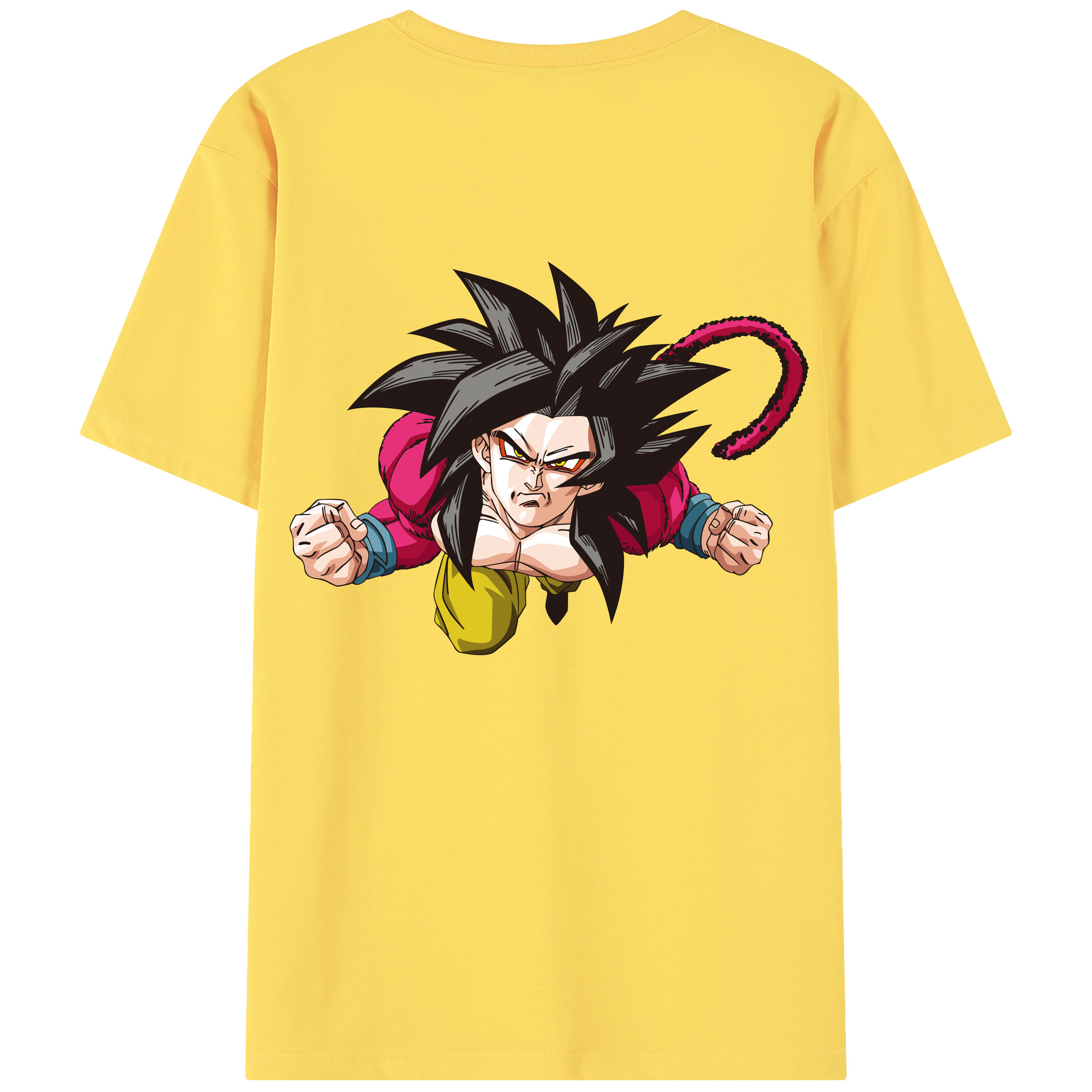 （画像用） ドラゴンボール 孫悟空（そん ごくう）Son Goku カカロット DRAGON BALL Kakarotto 綿100％半袖Tシャツ（背面プリント）
