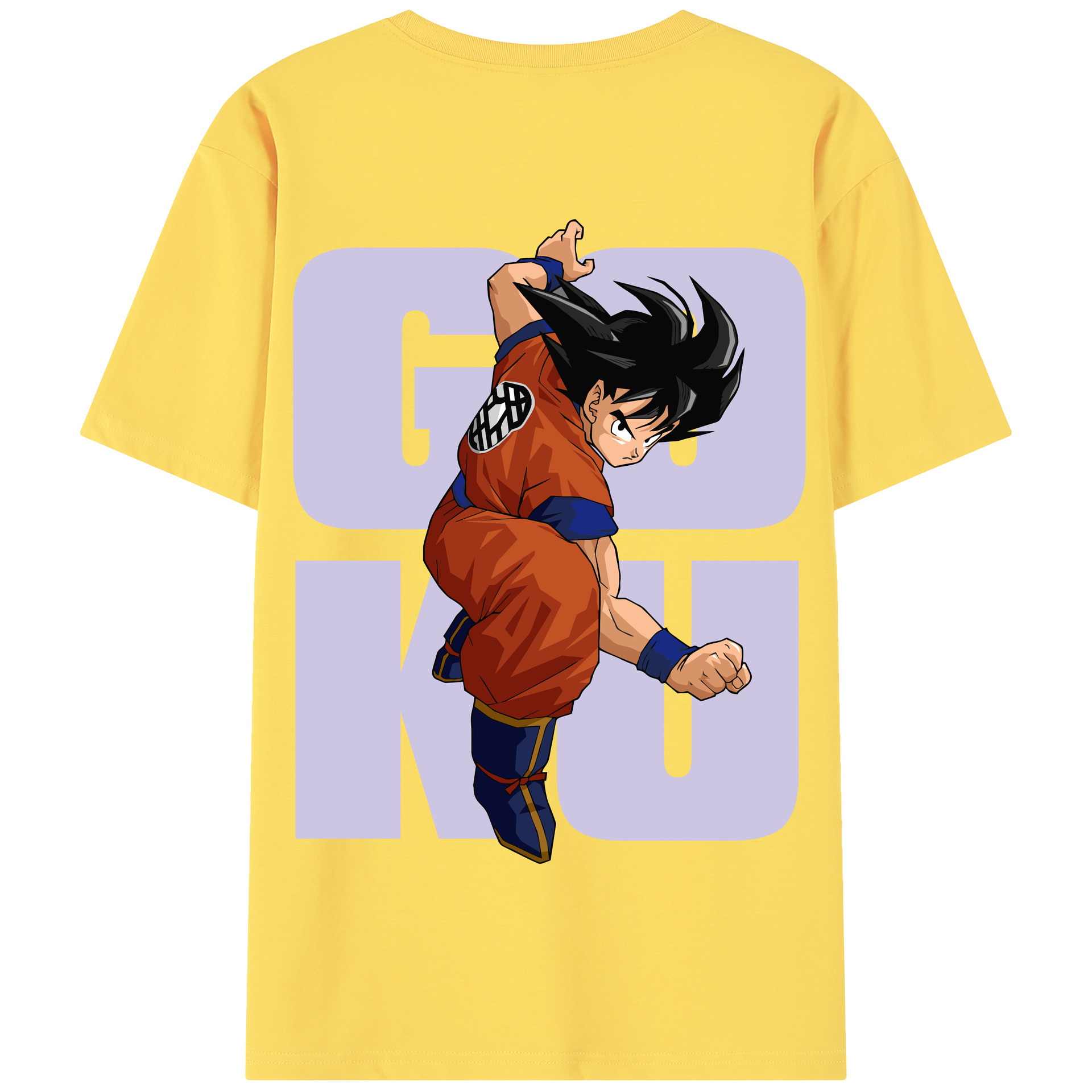 （画像用） ドラゴンボール 孫悟空（そん ごくう）Son Goku カカロット DRAGON BALL Kakarotto 綿100％半袖Tシャツ（背面プリント）