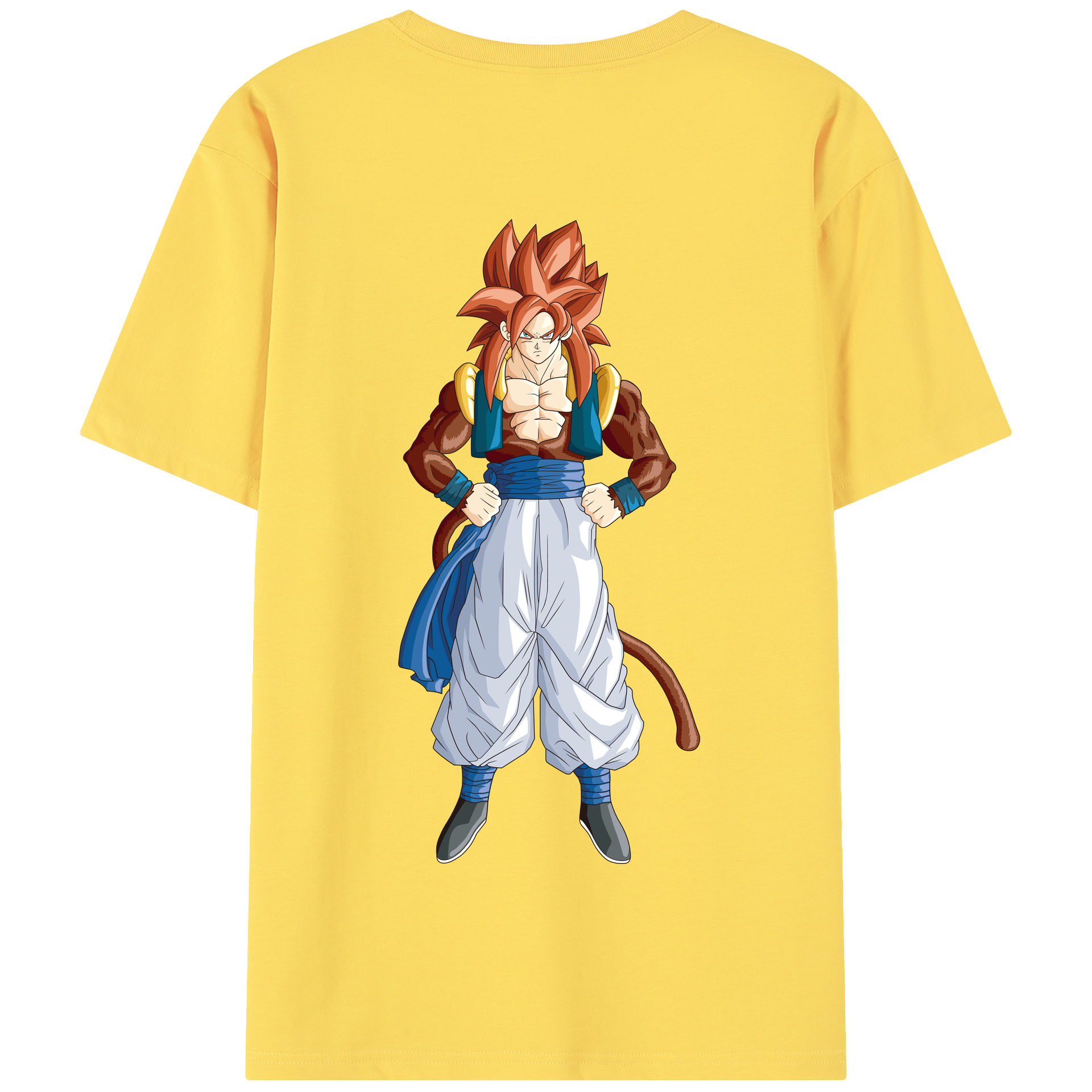 （画像用） ドラゴンボール 孫悟空（そん ごくう）Son Goku カカロット DRAGON BALL Kakarotto 綿100％半袖Tシャツ（背面プリント）