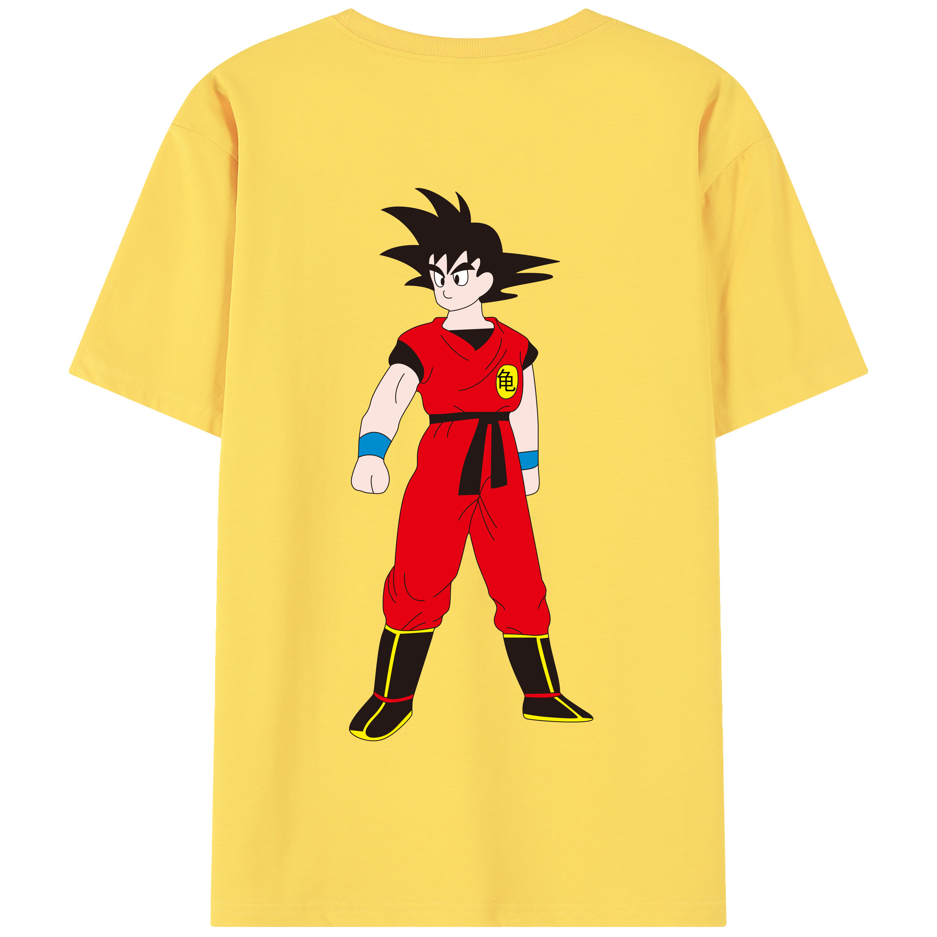 （画像用） ドラゴンボール 孫悟空（そん ごくう）Son Goku カカロット DRAGON BALL Kakarotto 綿100％半袖Tシャツ（背面プリント）