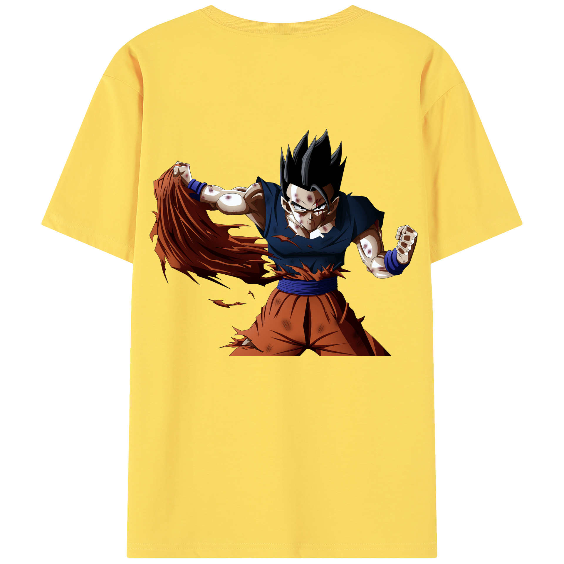 （画像用） ドラゴンボール ベジータ四世（Bejīta Yonsei）DRAGON BALL Vegeta IV 綿100％半袖Tシャツ（背面プリント）