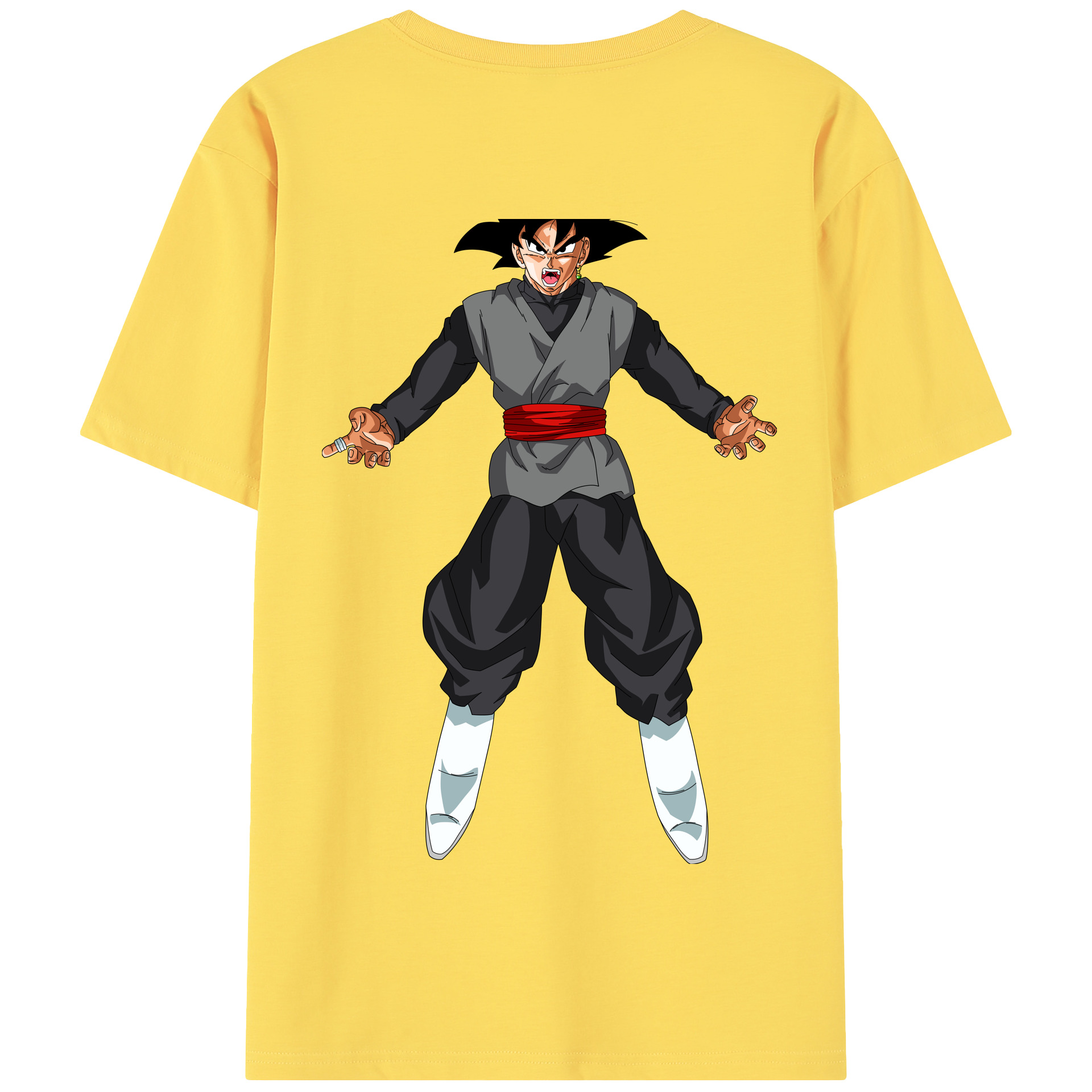 （画像用） ドラゴンボール ベジータ四世（Bejīta Yonsei）DRAGON BALL Vegeta IV 綿100％半袖Tシャツ（背面プリント）