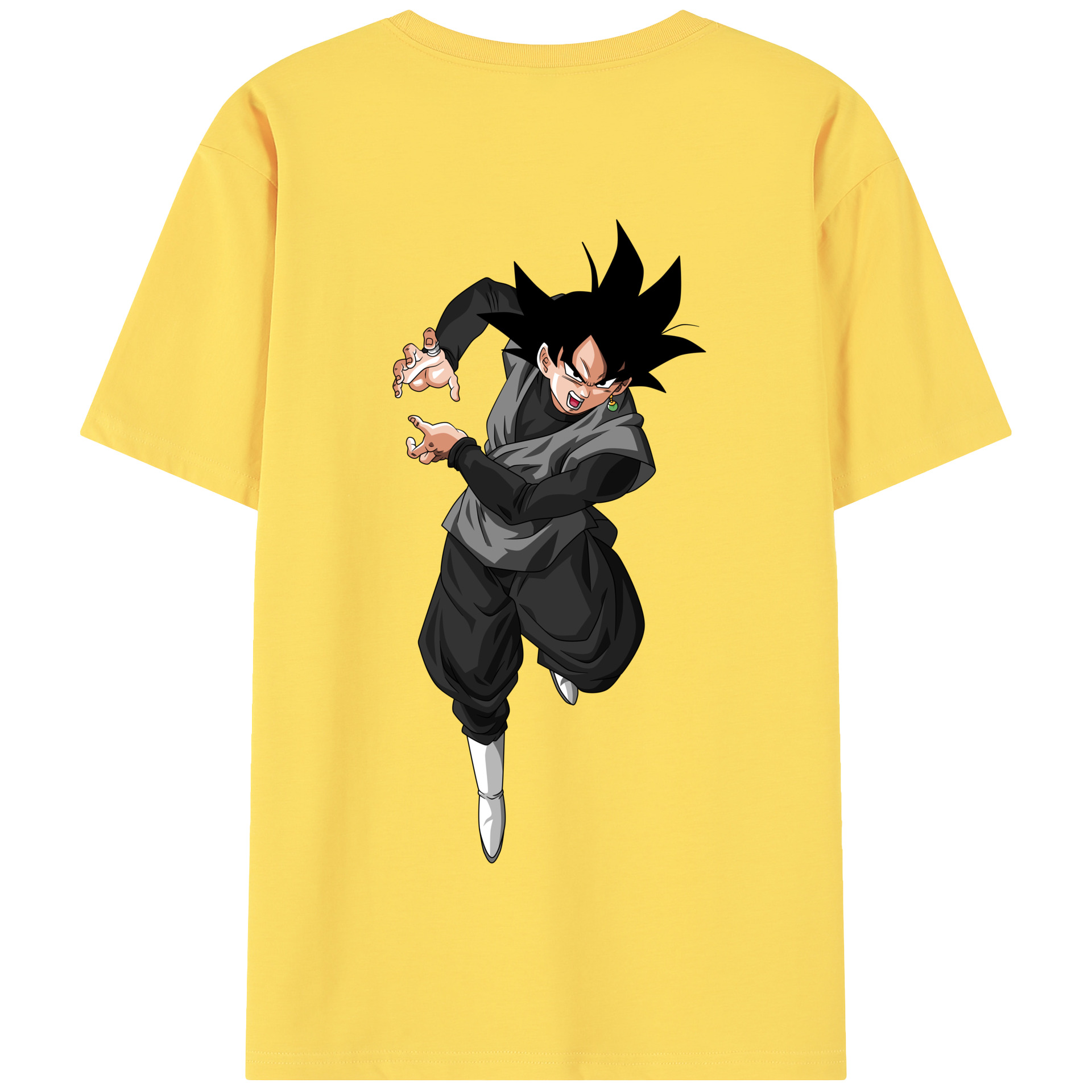 （画像用） ドラゴンボール ベジータ四世（Bejīta Yonsei）DRAGON BALL Vegeta IV 綿100％半袖Tシャツ（背面プリント）