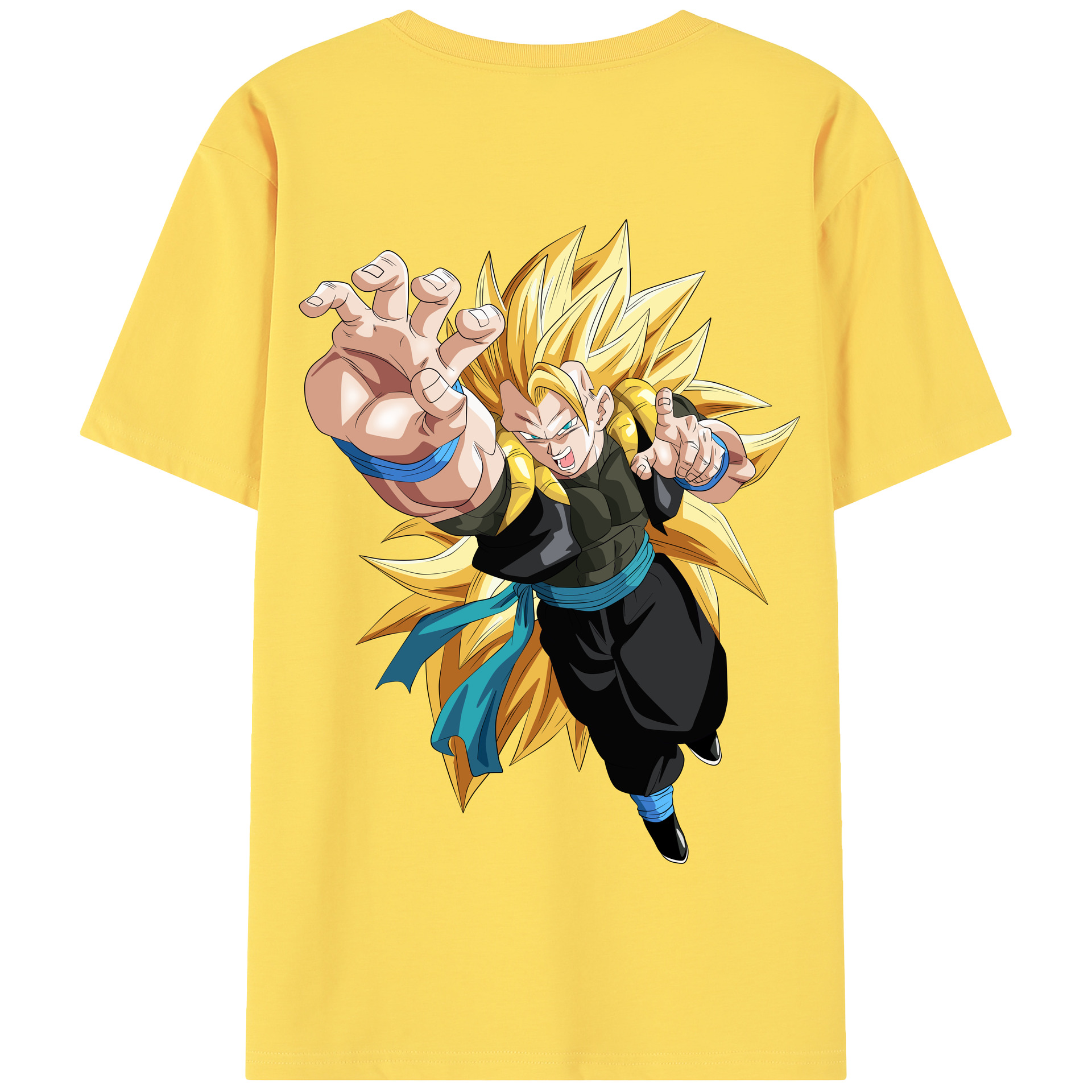 （画像用） ドラゴンボール ベジータ四世（Bejīta Yonsei）DRAGON BALL Vegeta IV 綿100％半袖Tシャツ（背面プリント）