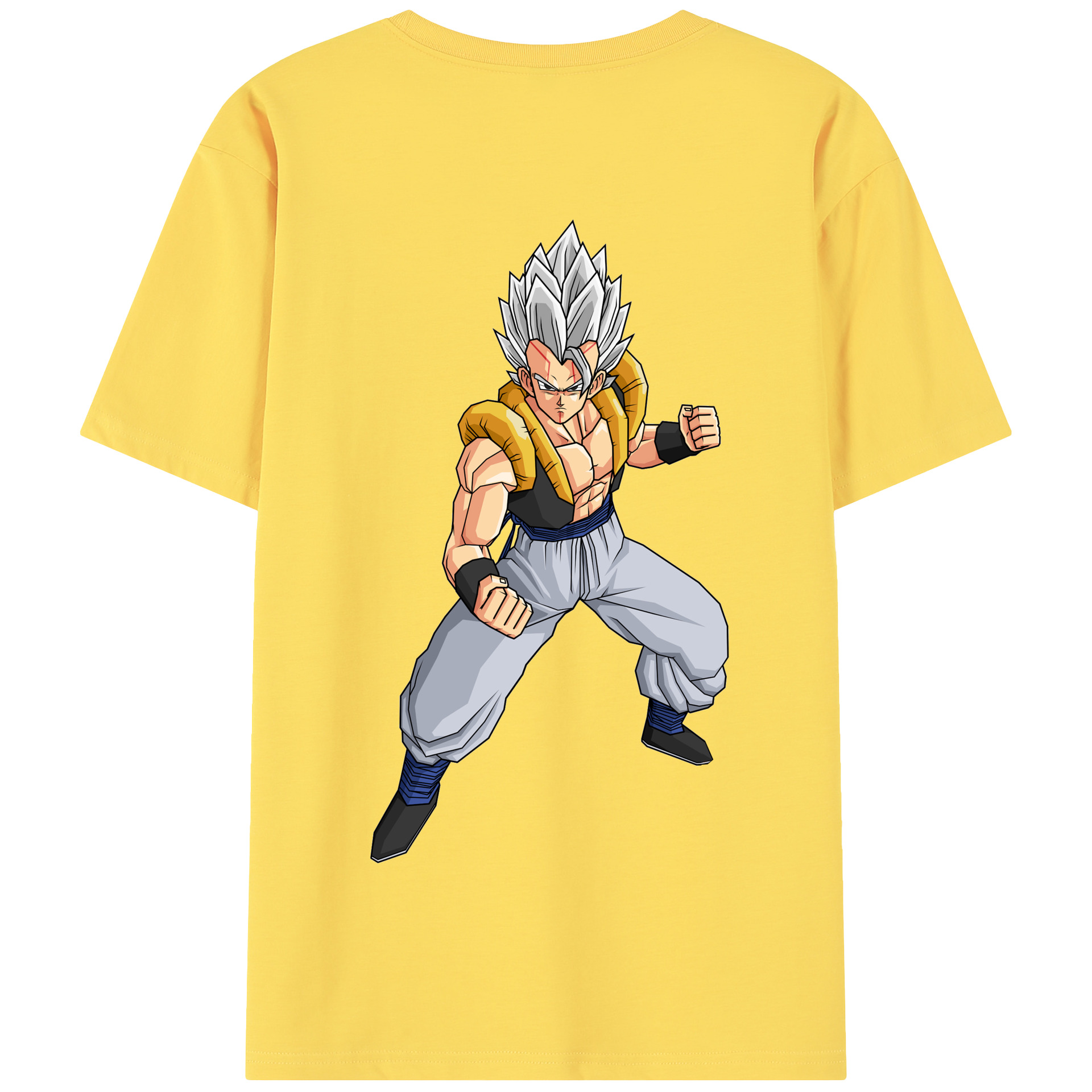 （画像用） ドラゴンボール ベジータ四世（Bejīta Yonsei）DRAGON BALL Vegeta IV 綿100％半袖Tシャツ（背面プリント）