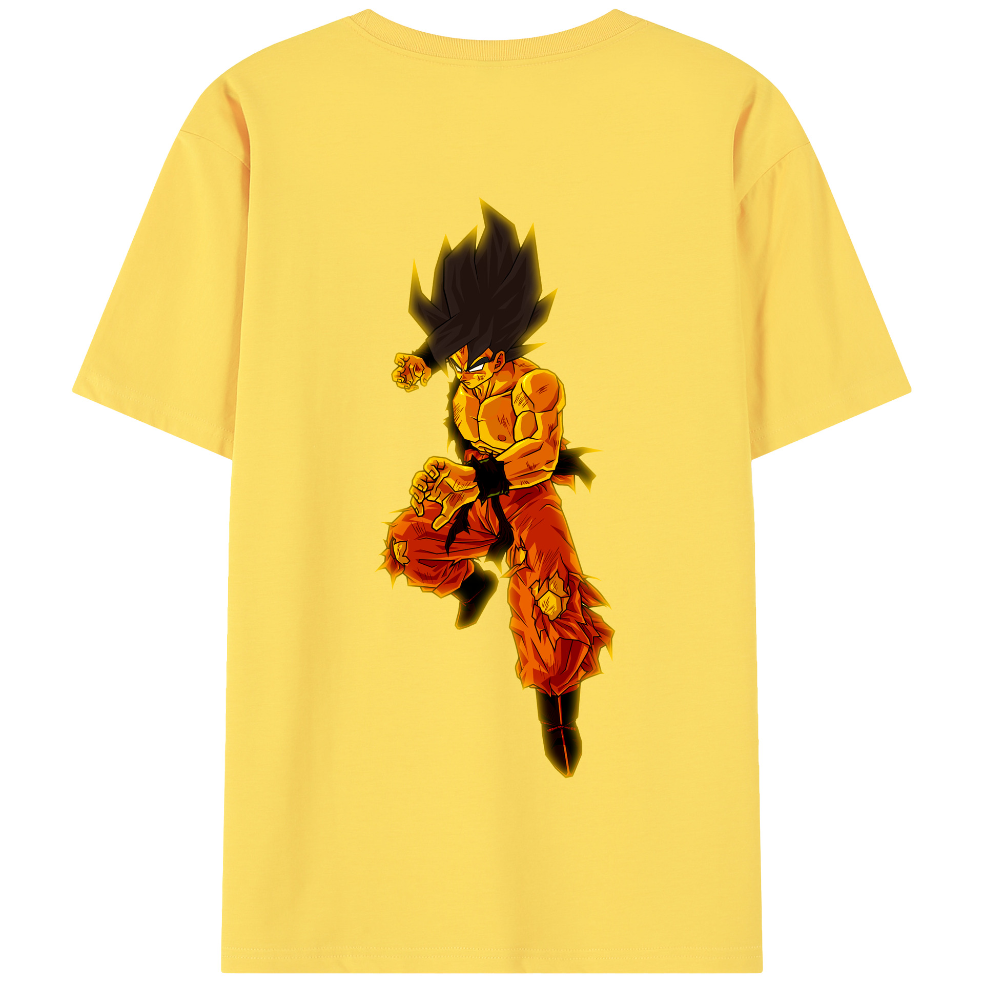 （画像用） ドラゴンボール 孫 悟飯（そんごはん）DRAGON BALL Son Gohan 綿100％半袖Tシャツ（背面プリント）