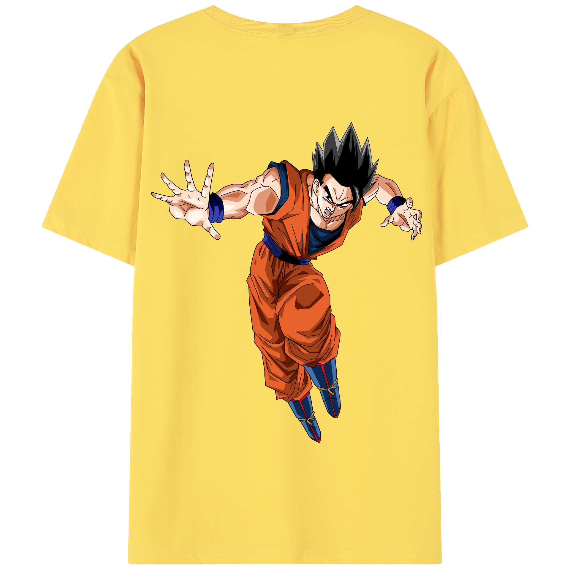 （画像用） ドラゴンボール 孫 悟飯（そんごはん）DRAGON BALL Son Gohan 綿100％半袖Tシャツ（背面プリント）
