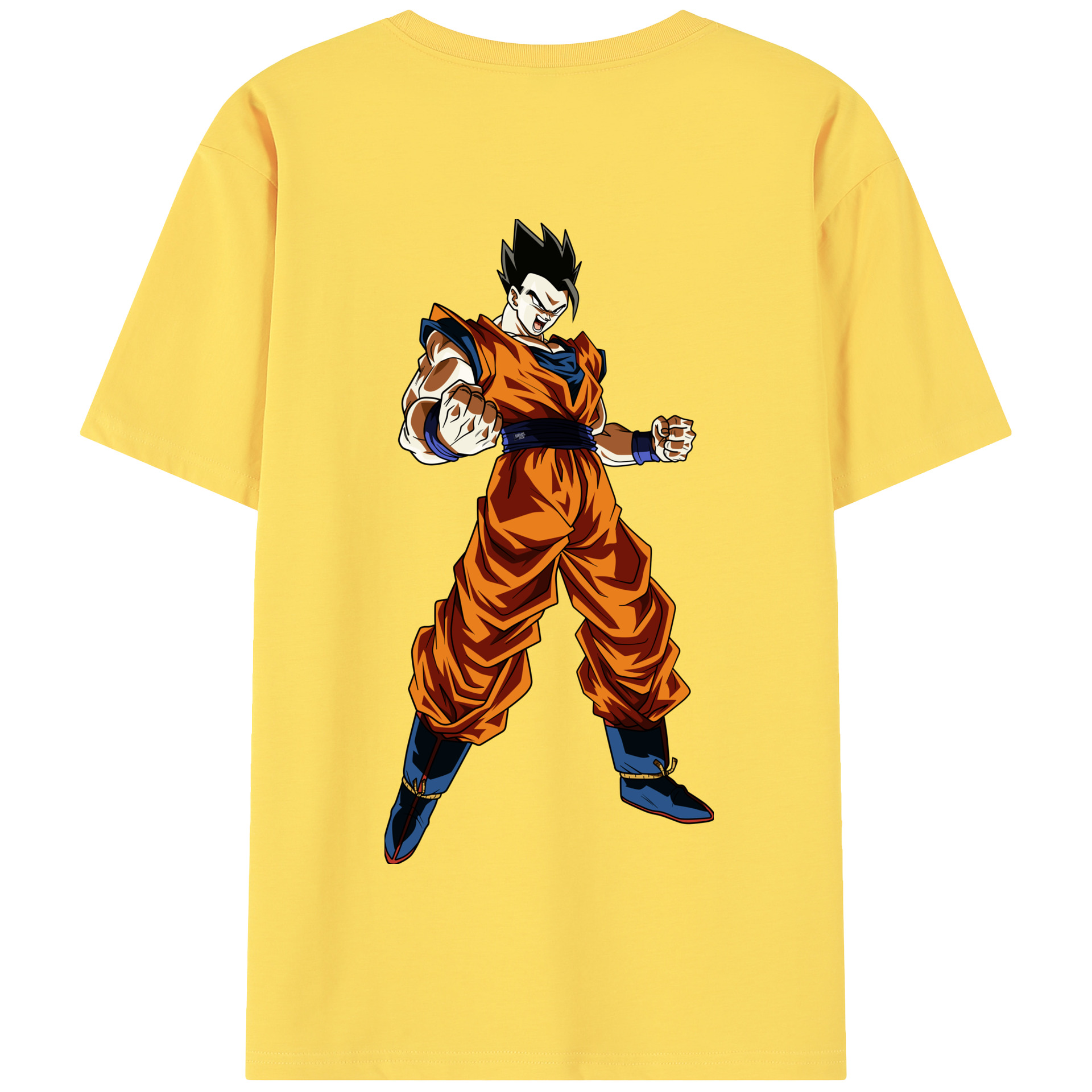 （画像用） ドラゴンボール 孫 悟飯（そんごはん）DRAGON BALL Son Gohan 綿100％半袖Tシャツ（背面プリント）