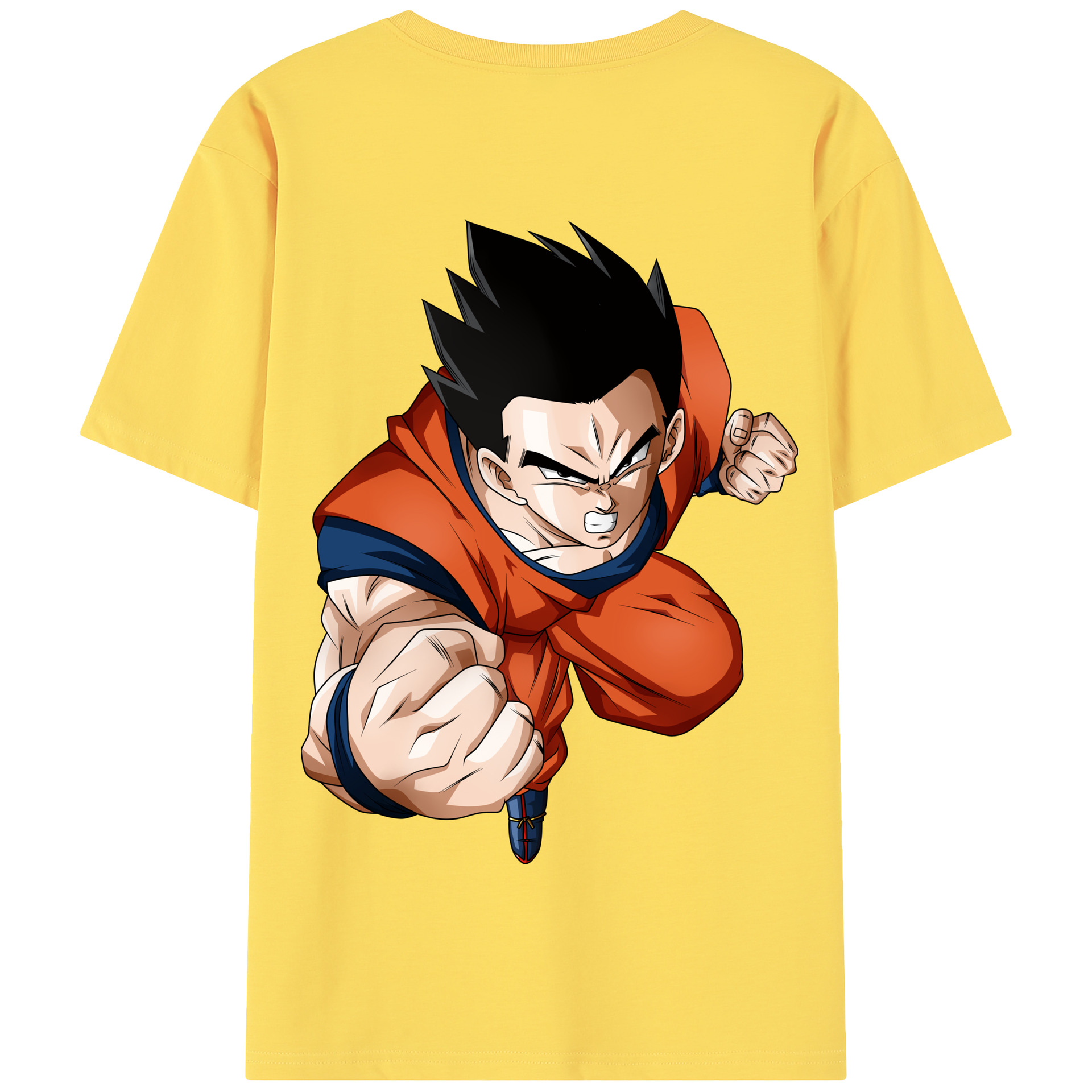 （画像用） ドラゴンボール 孫 悟飯（そんごはん）DRAGON BALL Son Gohan 綿100％半袖Tシャツ（背面プリント）