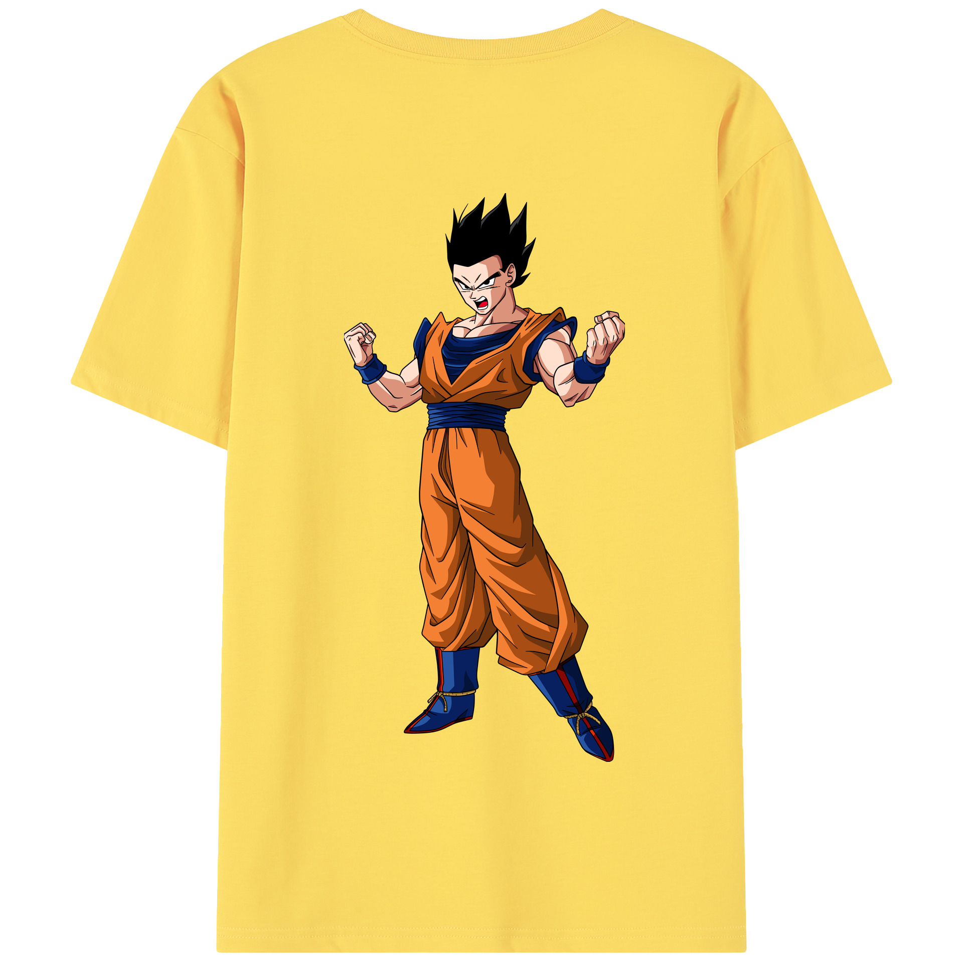 （画像用） ドラゴンボール 孫 悟飯（そんごはん）DRAGON BALL Son Gohan 綿100％半袖Tシャツ（背面プリント）