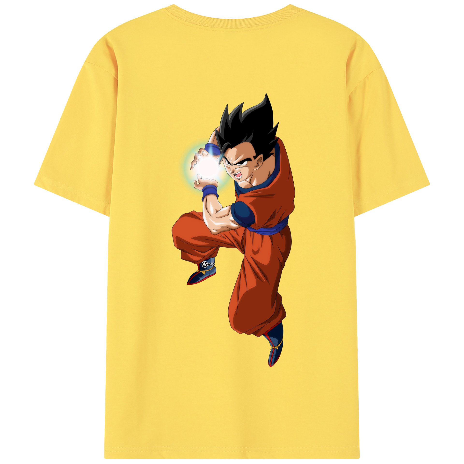 （画像用） ドラゴンボール 孫 悟飯（そんごはん）DRAGON BALL Son Gohan 綿100％半袖Tシャツ（背面プリント）
