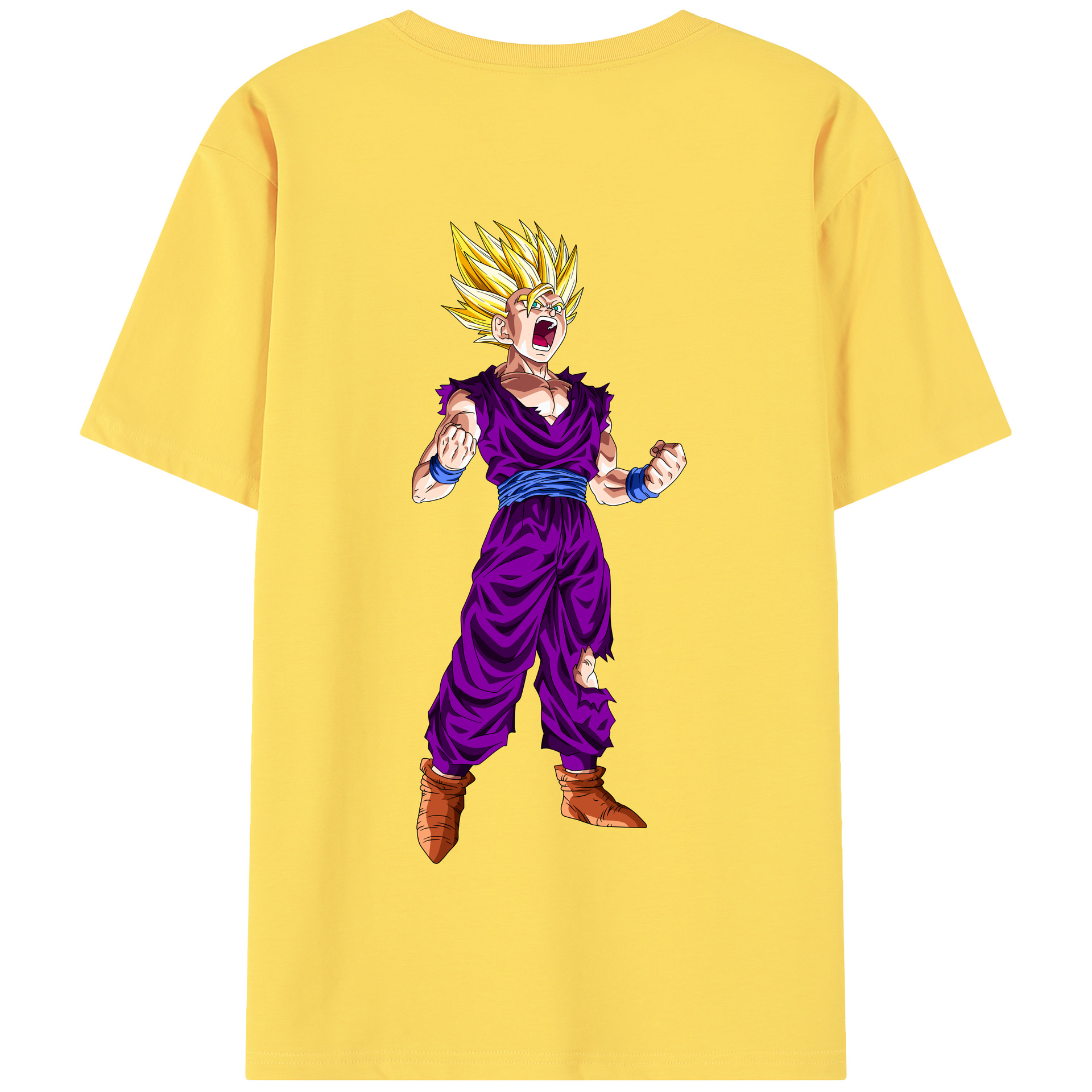 （画像用） ドラゴンボール 孫 悟飯（そんごはん）DRAGON BALL Son Gohan 綿100％半袖Tシャツ（背面プリント）