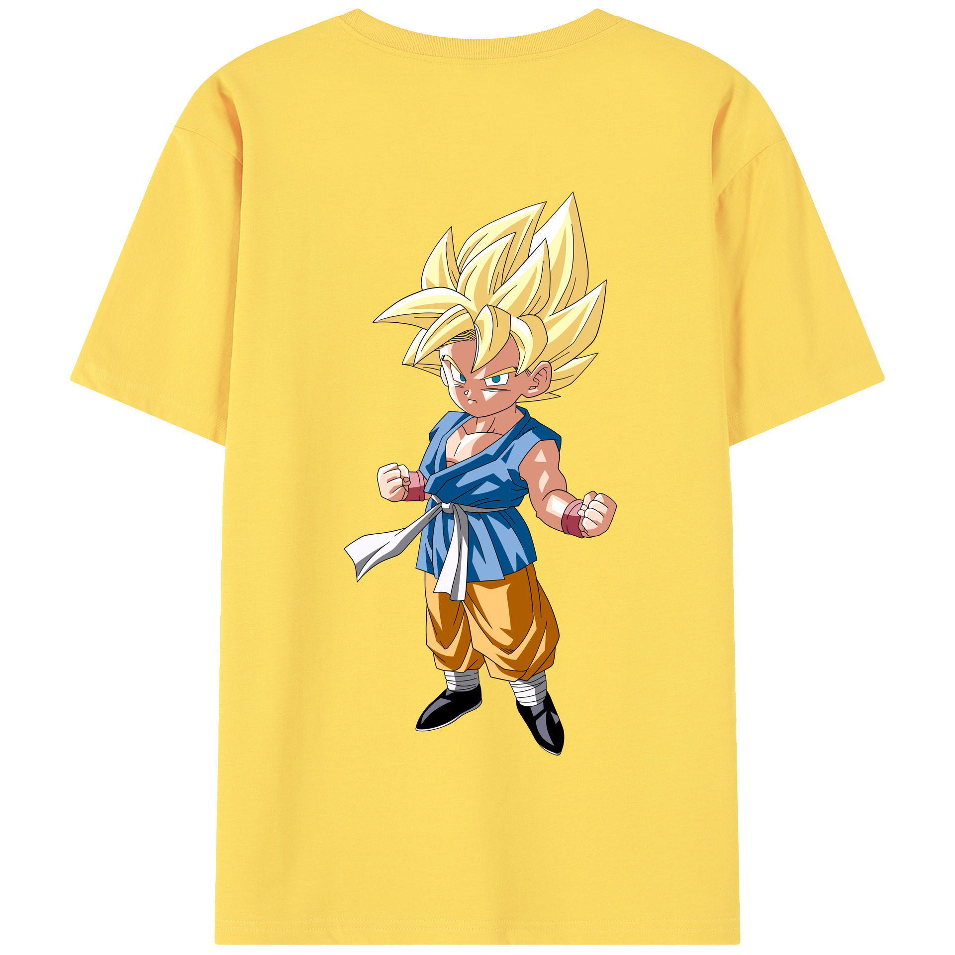 （画像用） ドラゴンボール 孫 悟飯（そんごはん）DRAGON BALL Son Gohan 綿100％半袖Tシャツ（背面プリント）