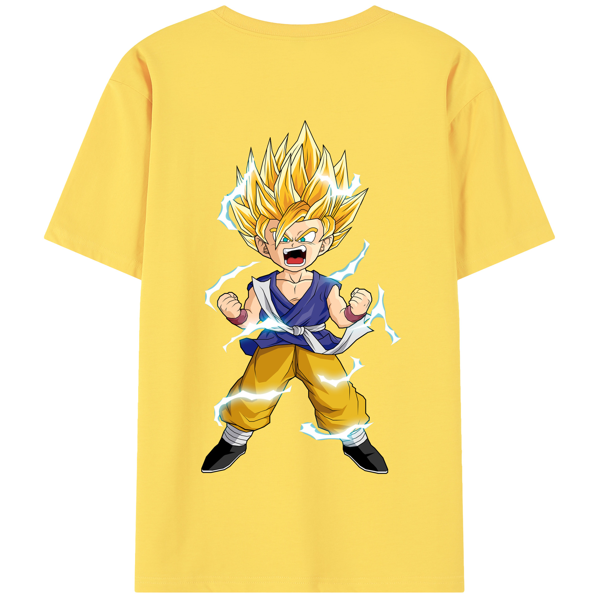 （画像用） ドラゴンボール 孫 悟飯（そんごはん）DRAGON BALL Son Gohan 綿100％半袖Tシャツ（背面プリント）