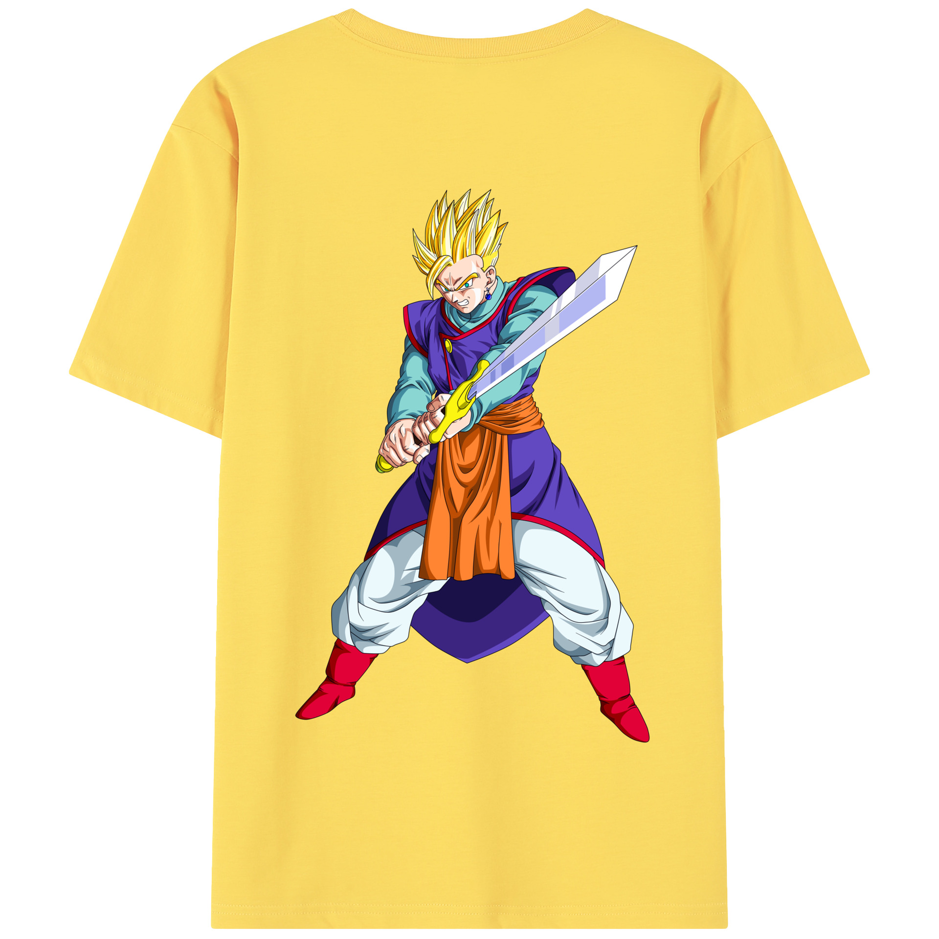 （画像用） ドラゴンボール 孫 悟飯（そんごはん）DRAGON BALL Son Gohan 綿100％半袖Tシャツ（背面プリント）