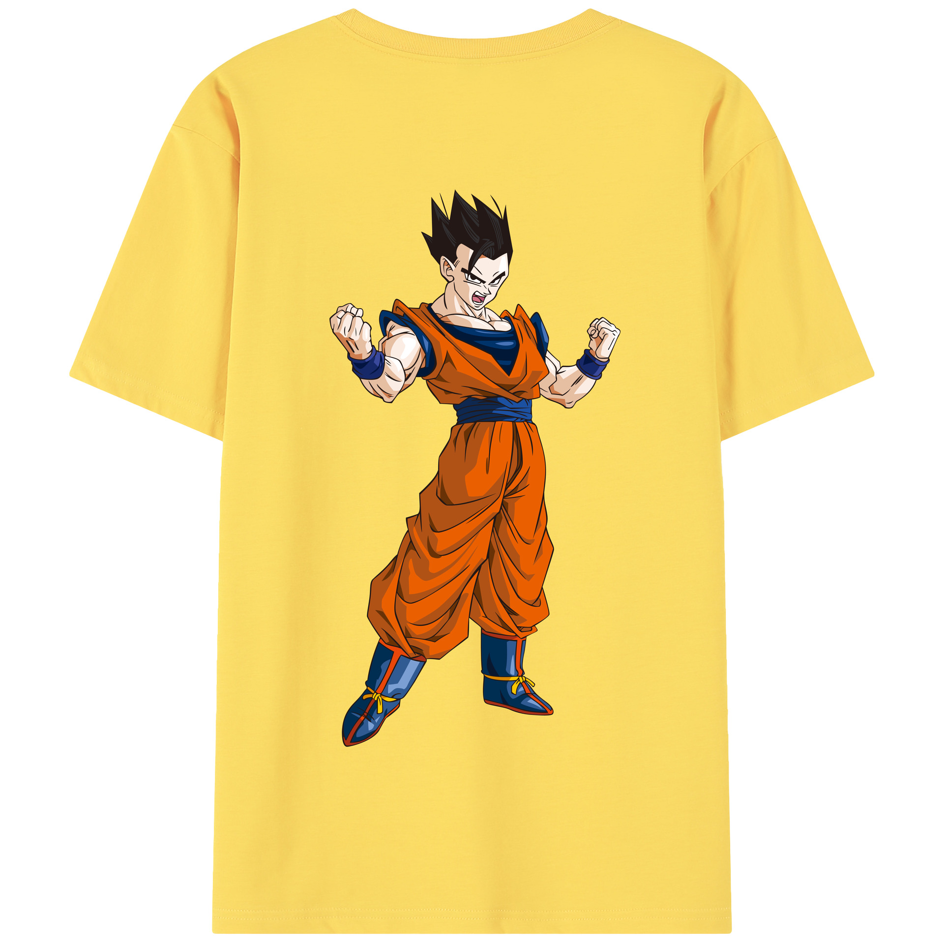 （画像用） ドラゴンボール 孫 悟飯（そんごはん）DRAGON BALL Son Gohan 綿100％半袖Tシャツ（背面プリント）