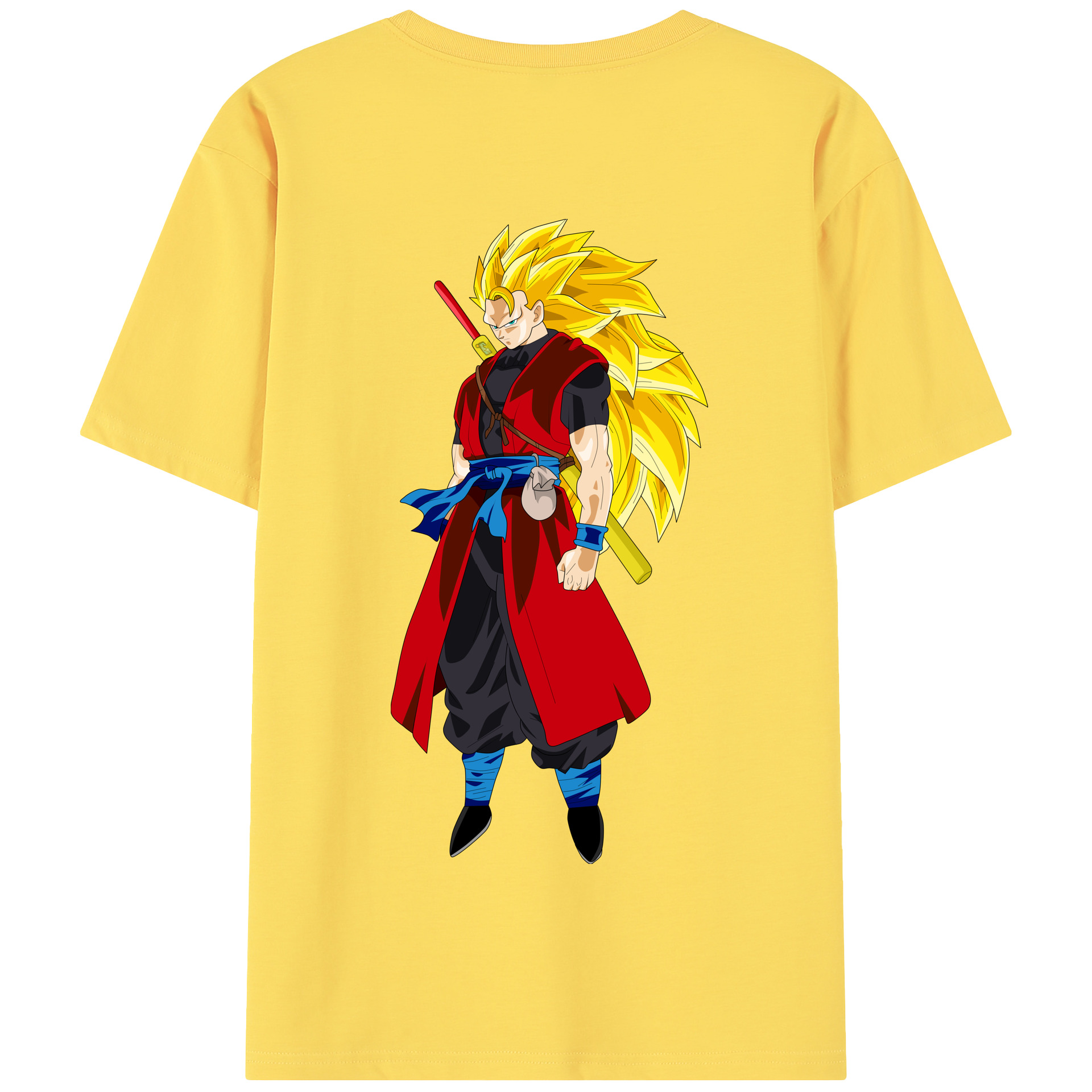 （画像用） ドラゴンボール トランクス（Torankusu）DRAGON BALL Trunks 綿100％半袖Tシャツ（背面プリント）