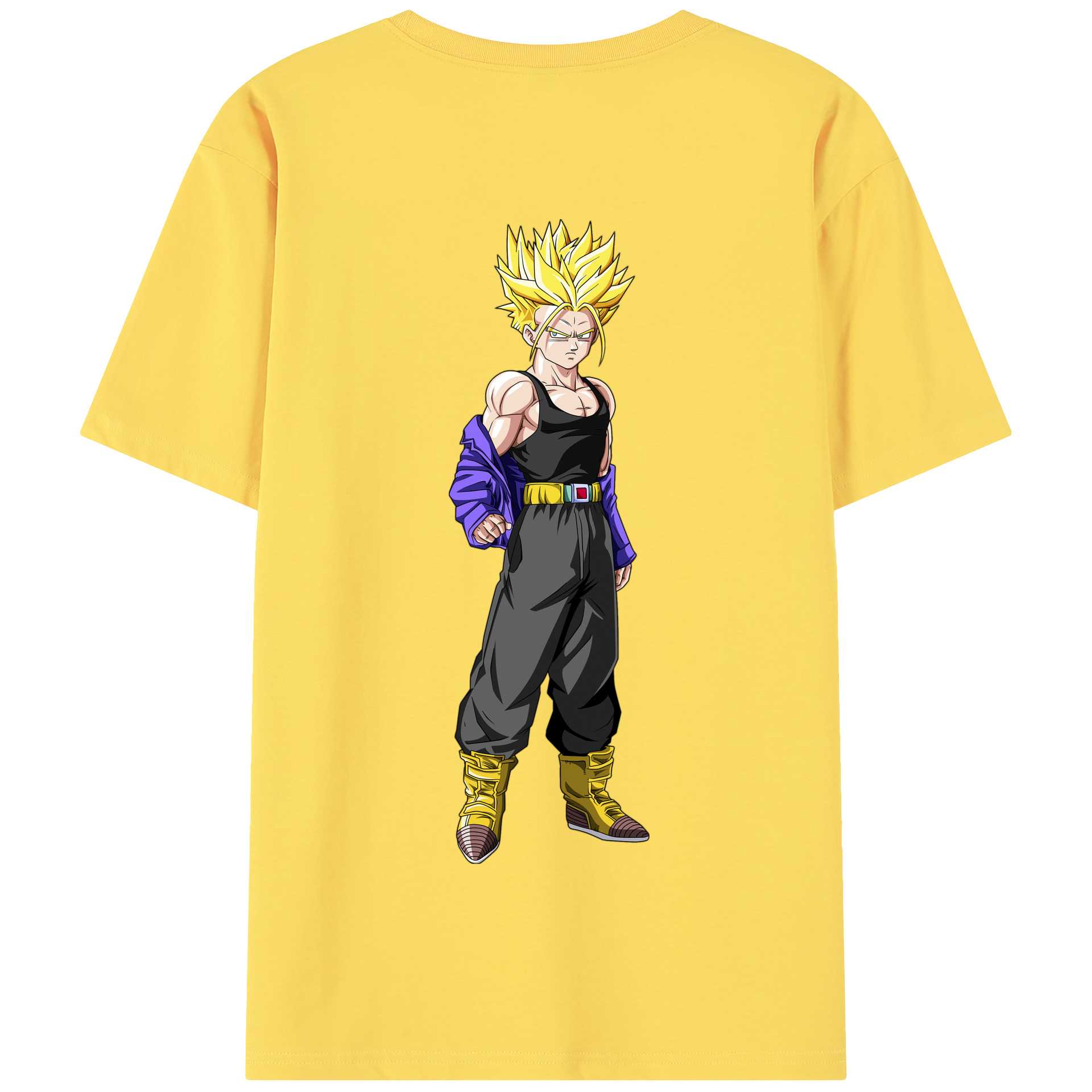 （画像用） ドラゴンボール トランクス（Torankusu）DRAGON BALL Trunks 綿100％半袖Tシャツ（背面プリント）