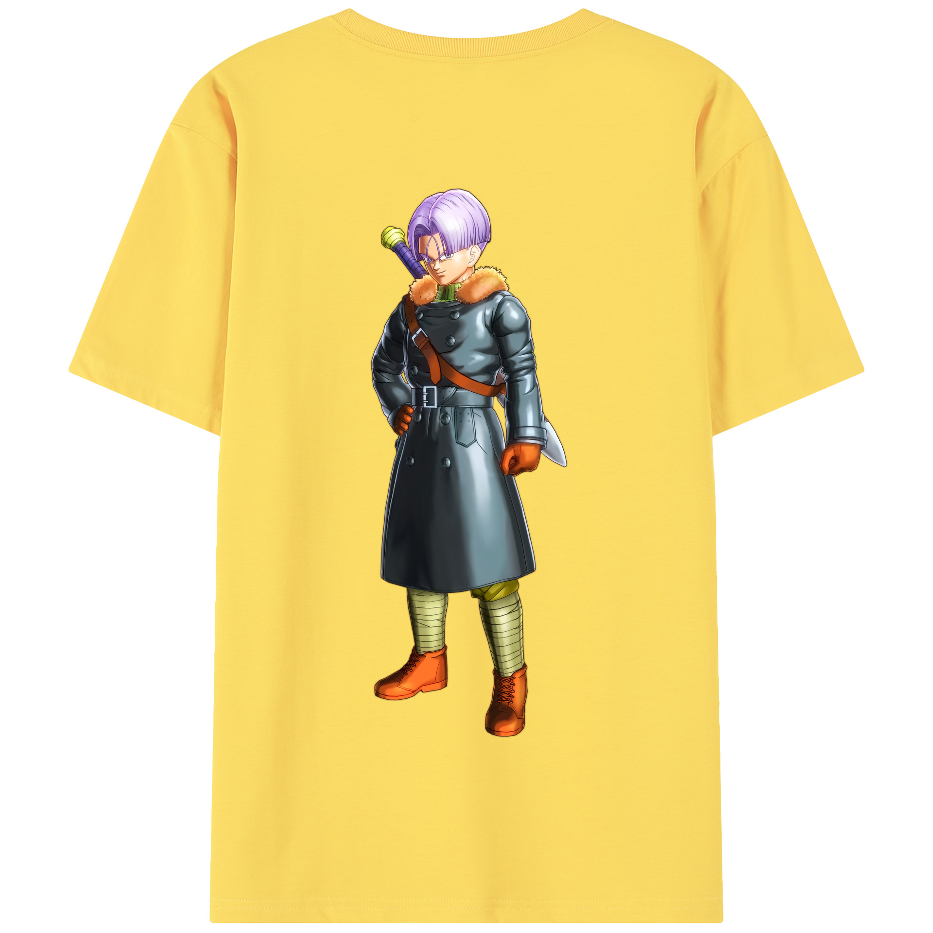 （画像用） ドラゴンボール トランクス（Torankusu）DRAGON BALL Trunks 綿100％半袖Tシャツ（背面プリント）