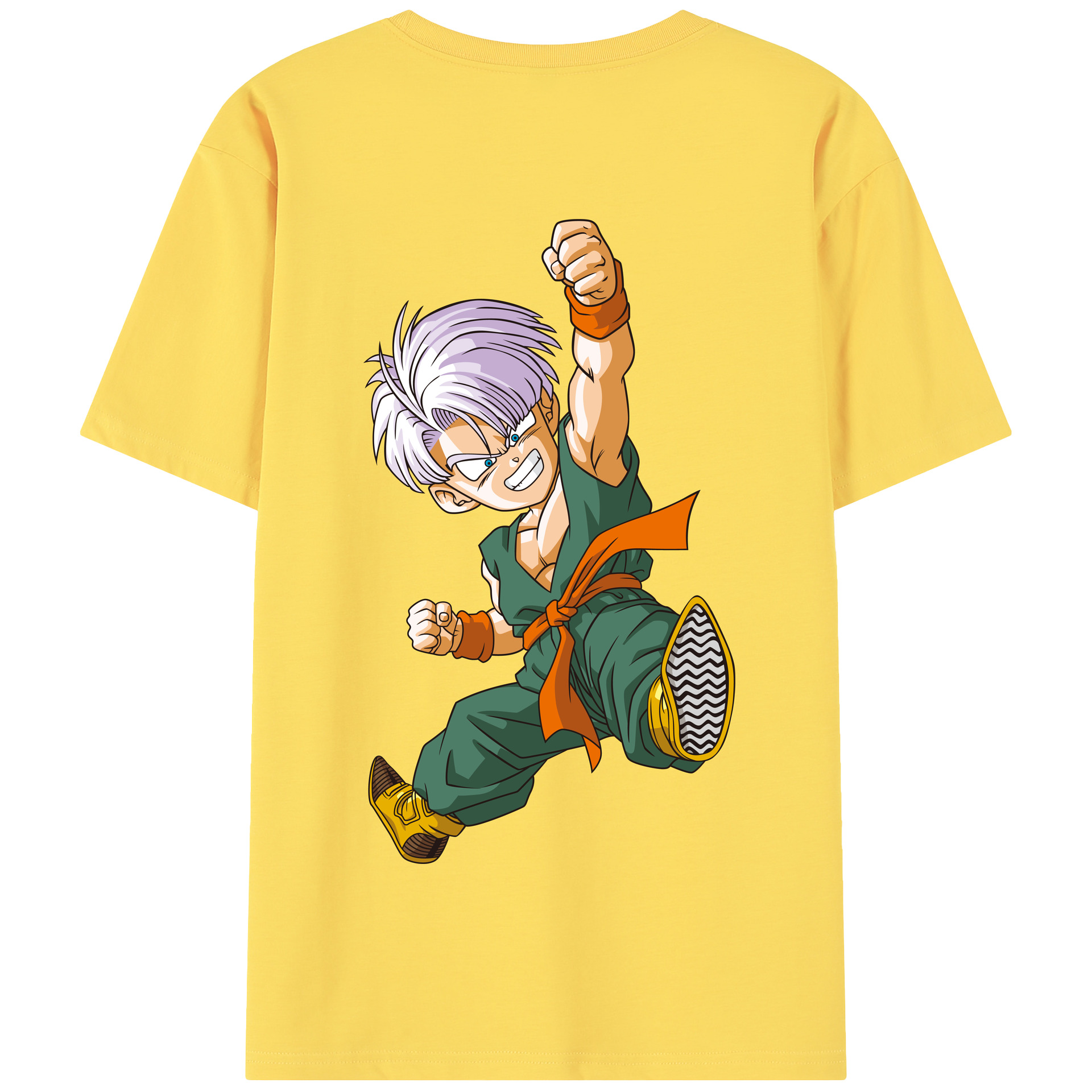 （画像用） ドラゴンボール トランクス（Torankusu）DRAGON BALL Trunks 綿100％半袖Tシャツ（背面プリント）
