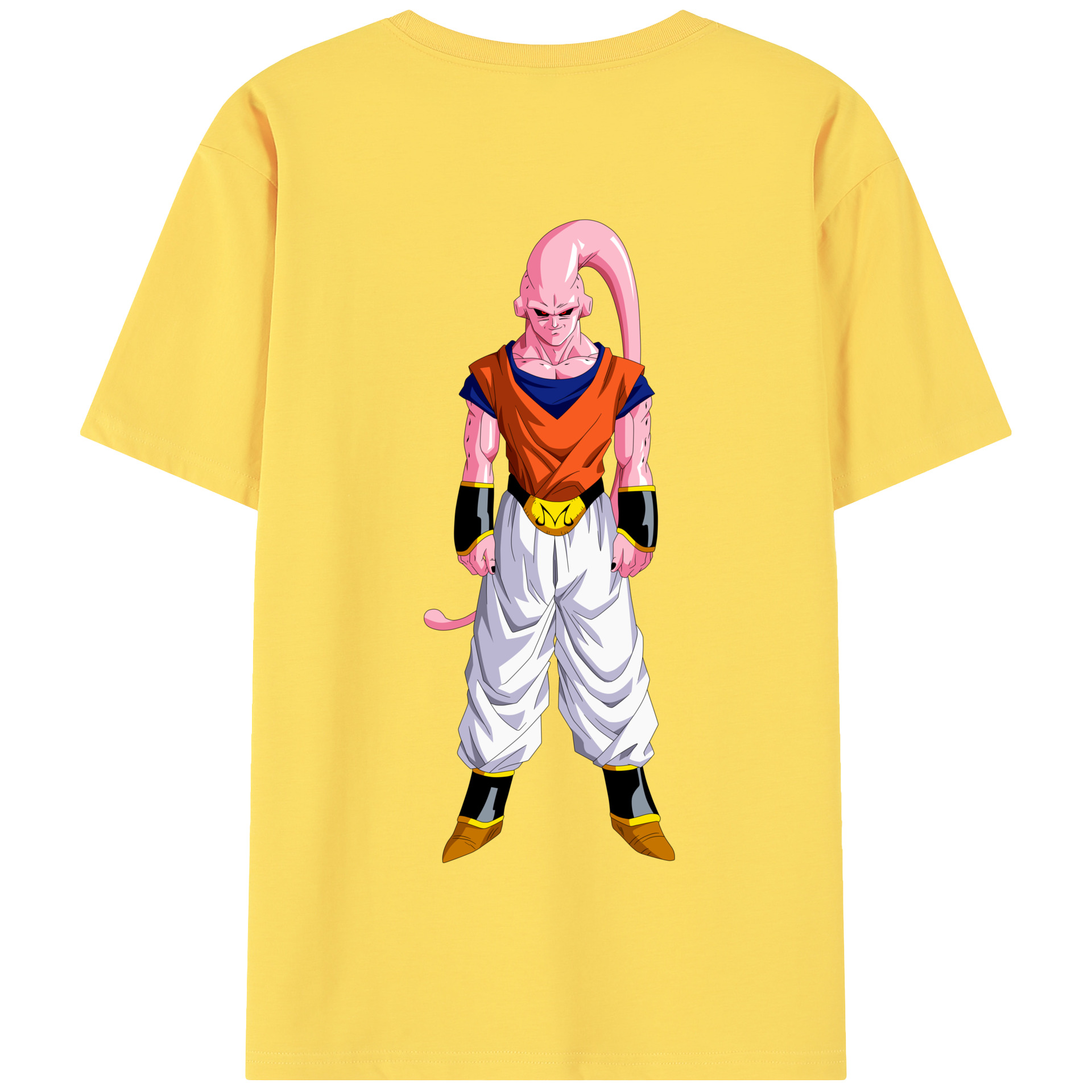 （画像用） ドラゴンボール 魔人ブウ DRAGON BALL Majin Buu 綿100％半袖Tシャツ（背面プリント）