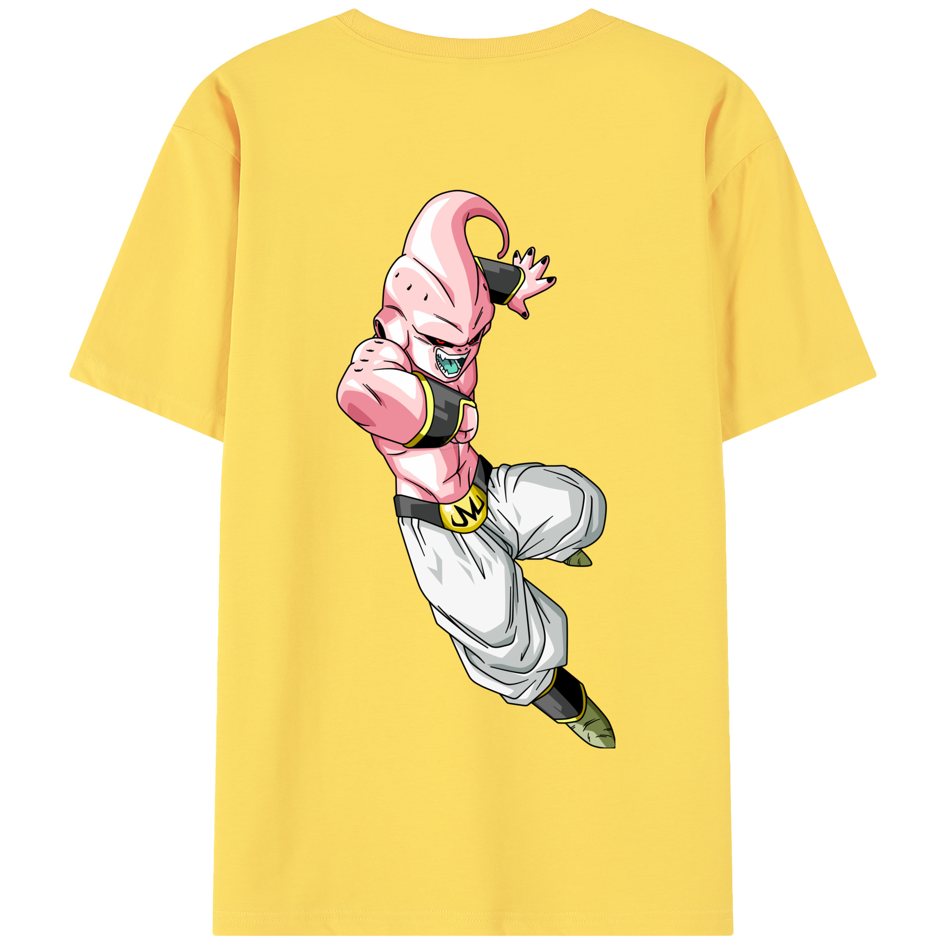 （画像用） ドラゴンボール 魔人ブウ DRAGON BALL Majin Buu 綿100％半袖Tシャツ（背面プリント）