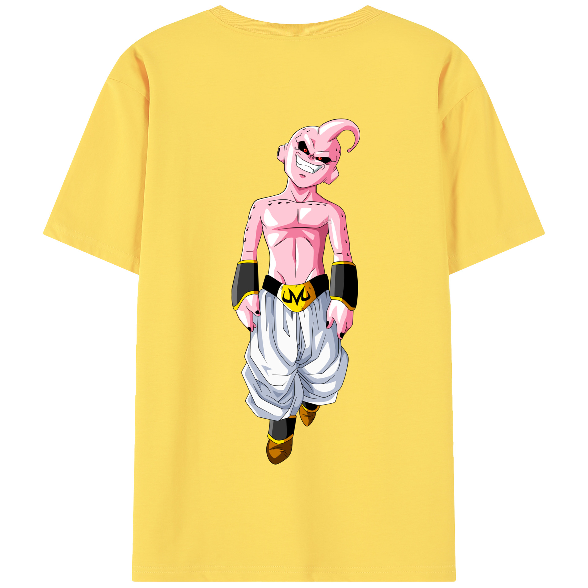 （画像用） ドラゴンボール 魔人ブウ DRAGON BALL Majin Buu 綿100％半袖Tシャツ（背面プリント）