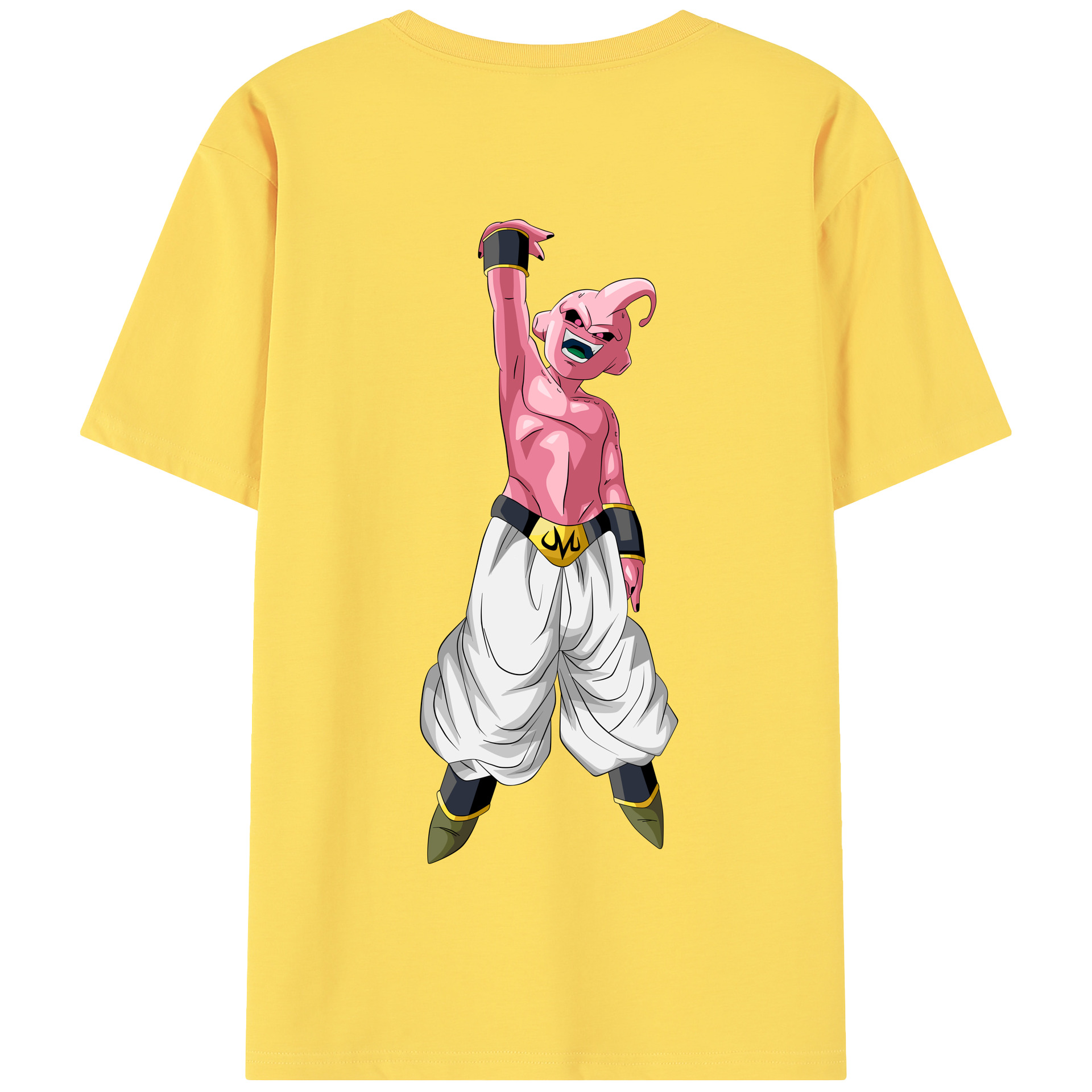 （画像用） ドラゴンボール 魔人ブウ DRAGON BALL Majin Buu 綿100％半袖Tシャツ（背面プリント）